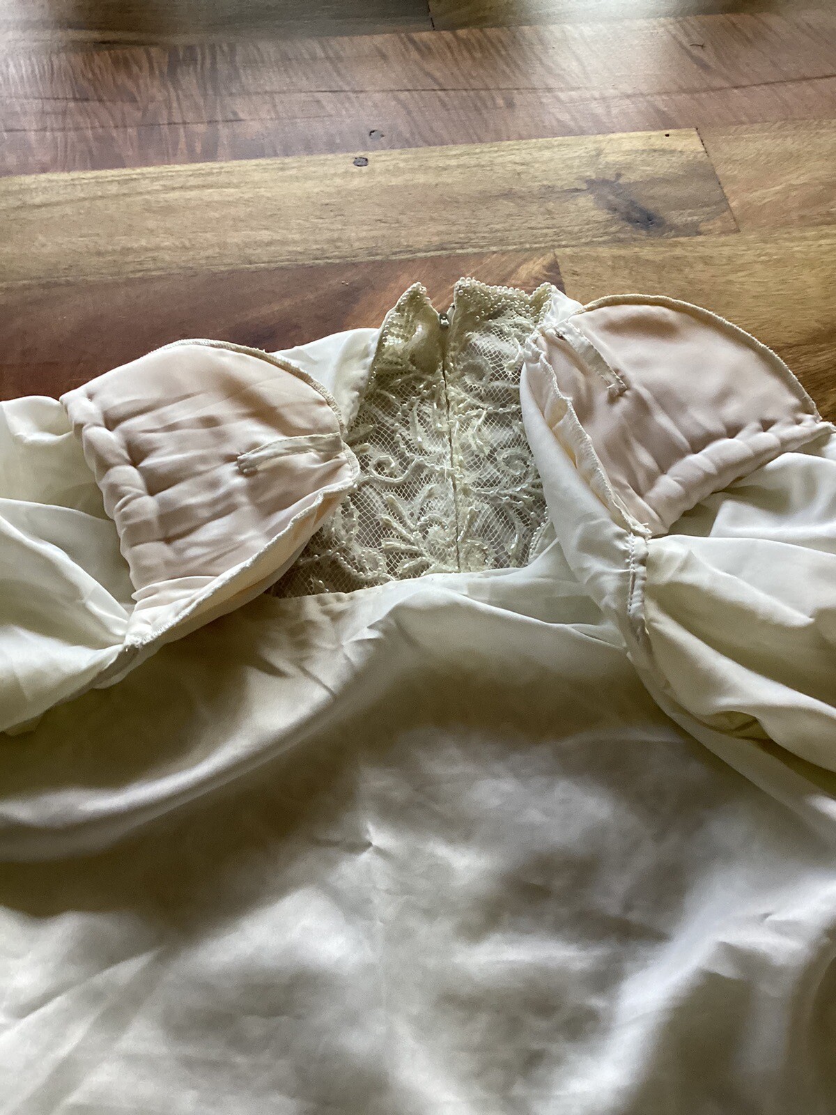 Vintage Brilliante By J.A,Women’s Beaded Pearl,Sequin+Lace,Dressy Blouse Sz XL