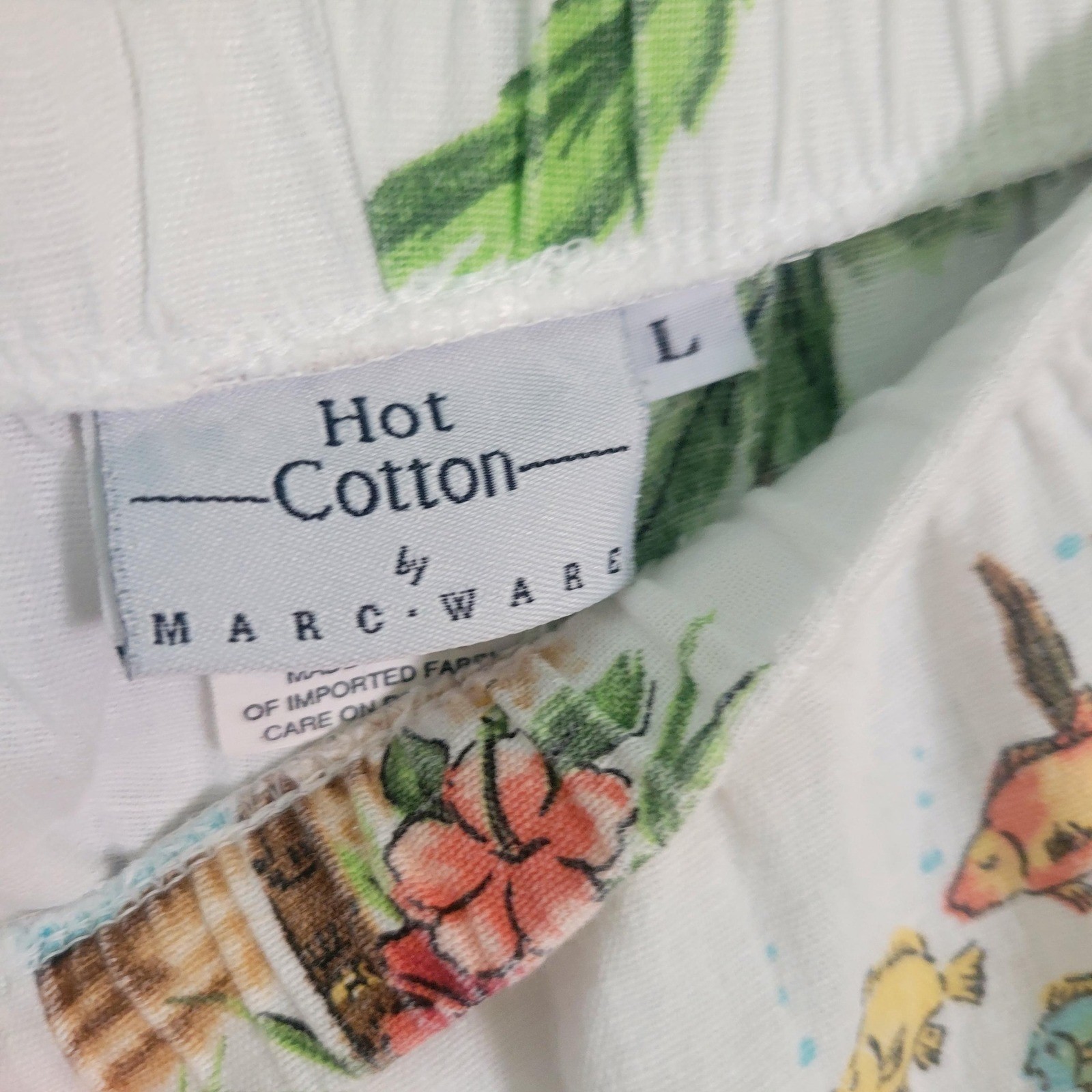 90s Vintage Hot Cotton by Marc Ware Women’s Lounge Set Linen Cotton Co-Ord