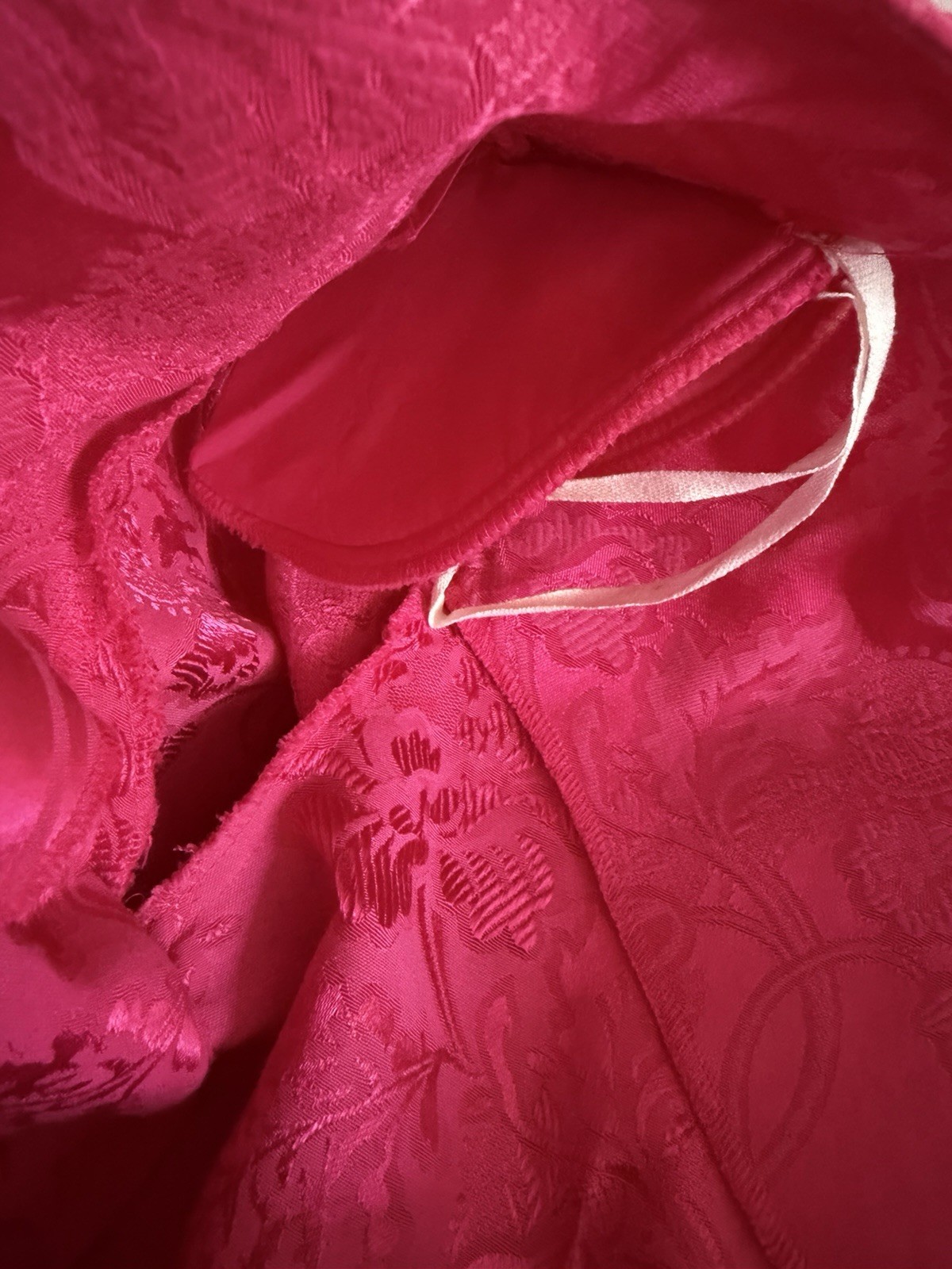 VTG Hot Pink Fuchsia Dress with Jacket Women’s Size 12