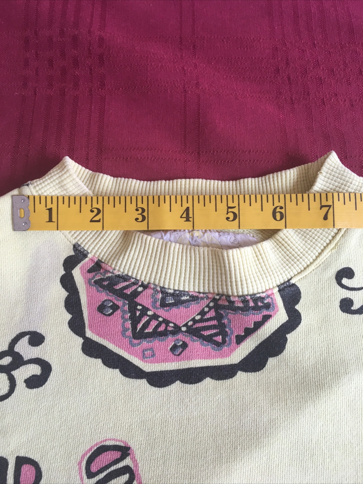 VTG 1990’s Native Sport Union Bay Woman’s Geometric Design Long Sleeve Shirt, S