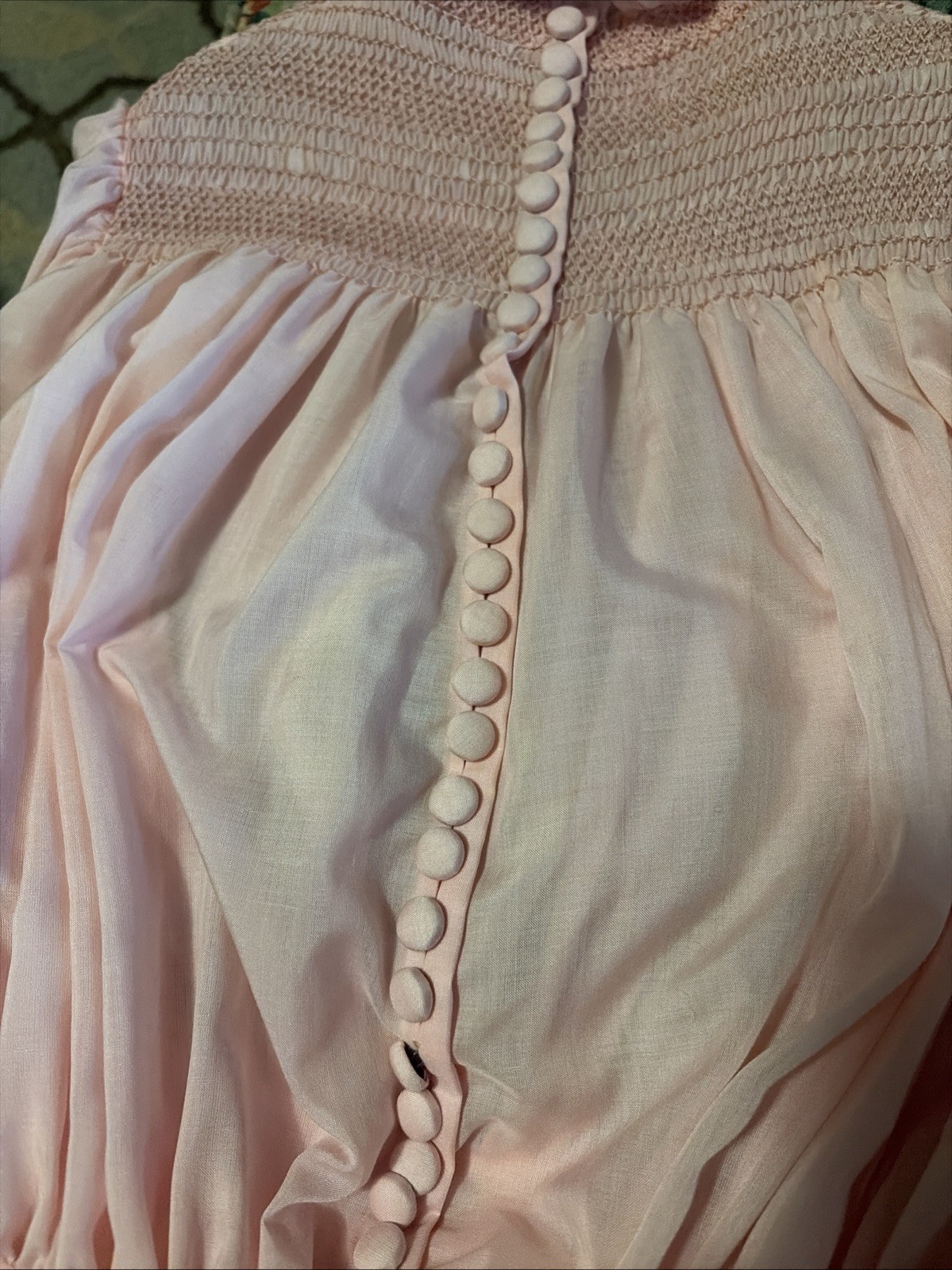 Edwardian Custom 70’s Romantic Gunne Sax Styling Pink Mid Length Dress XS-S