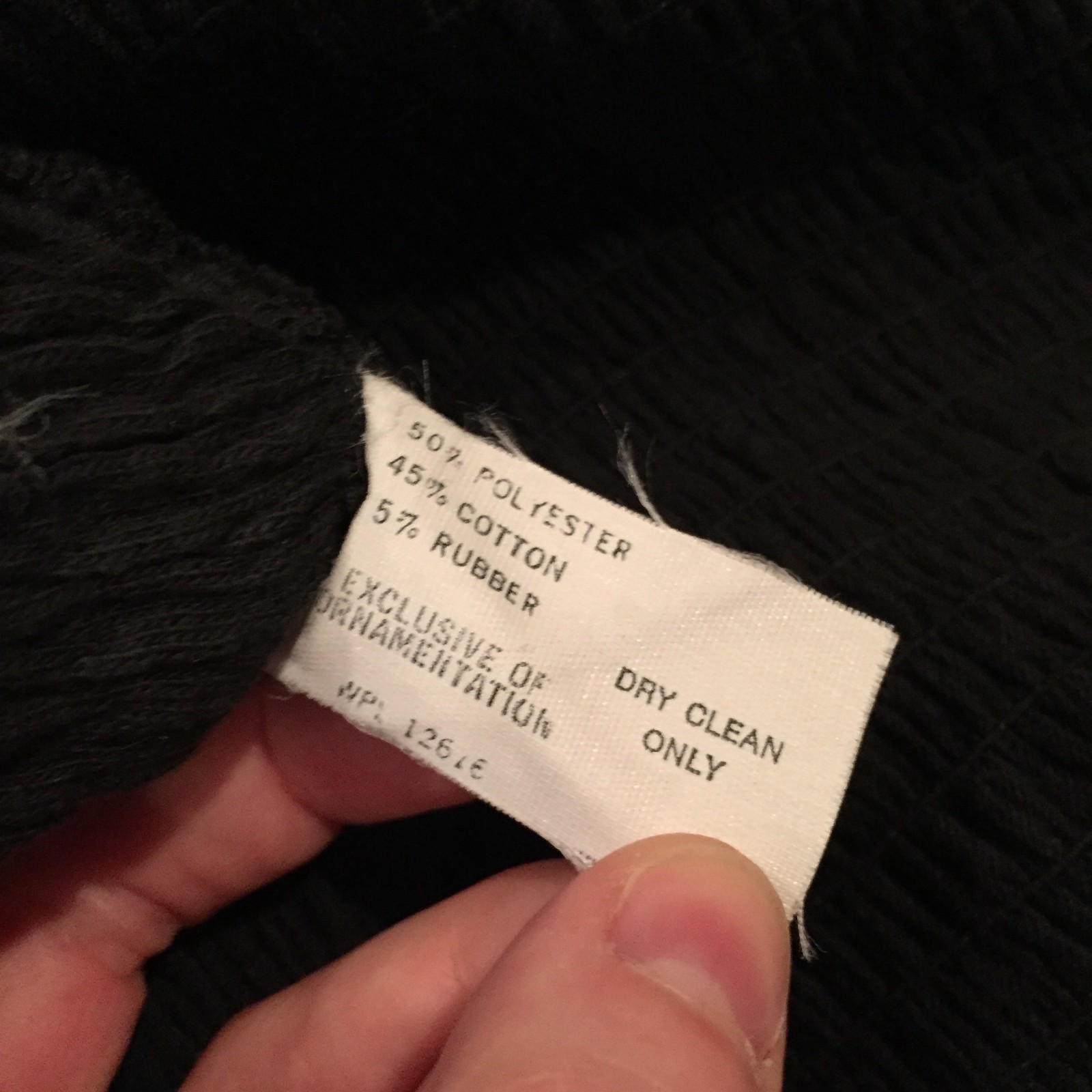 Black Lace Top and Strapless Top with Ruching – Size: Small (estimated)