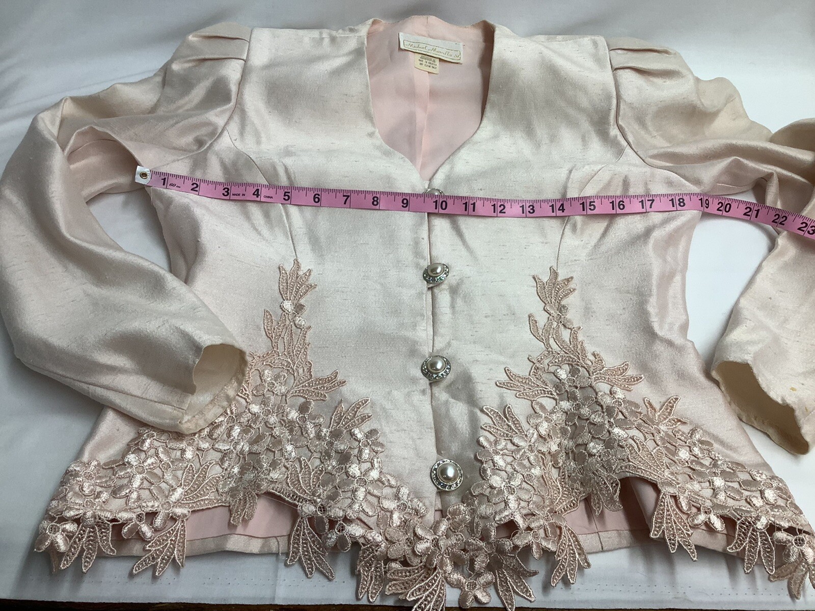 Michael Marcella Ltd Light Pink Skirt Set Womens Vintage Size 6 MTG230220/MB4