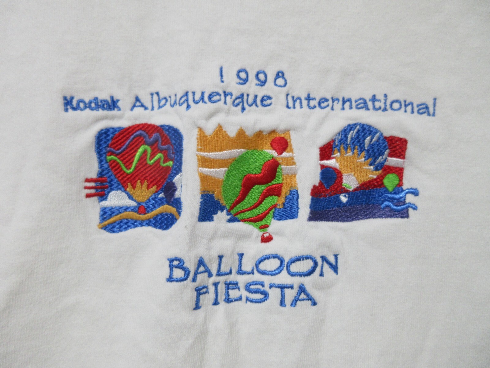 Vtg 1998 Kodak Albuquerque￼ Balloon Fiesta Graphic T-Shirt Tee Long Sleeve Top