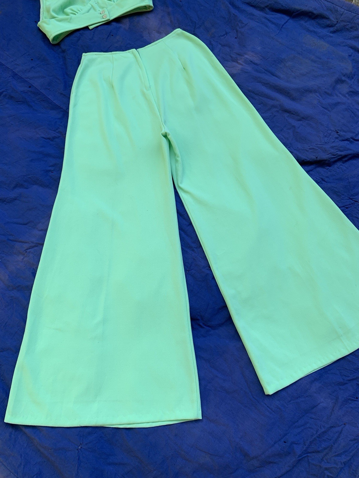 1970’s Mint Two-piece Flared Halter Top Set