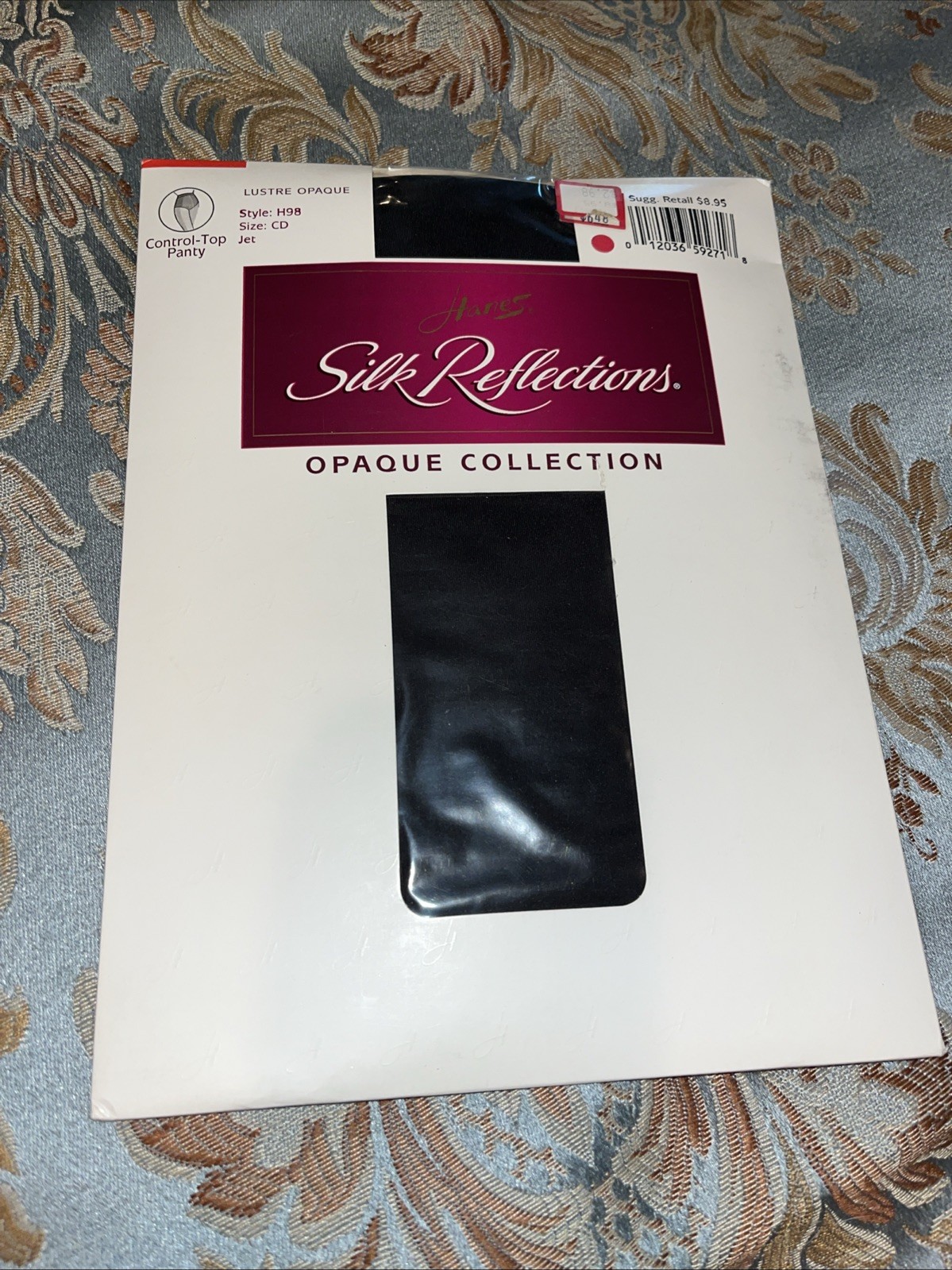 NEW Hanes Silk Reflections Lustre Opaque H98 ControlTop Tights Pantyhose Sz CD
