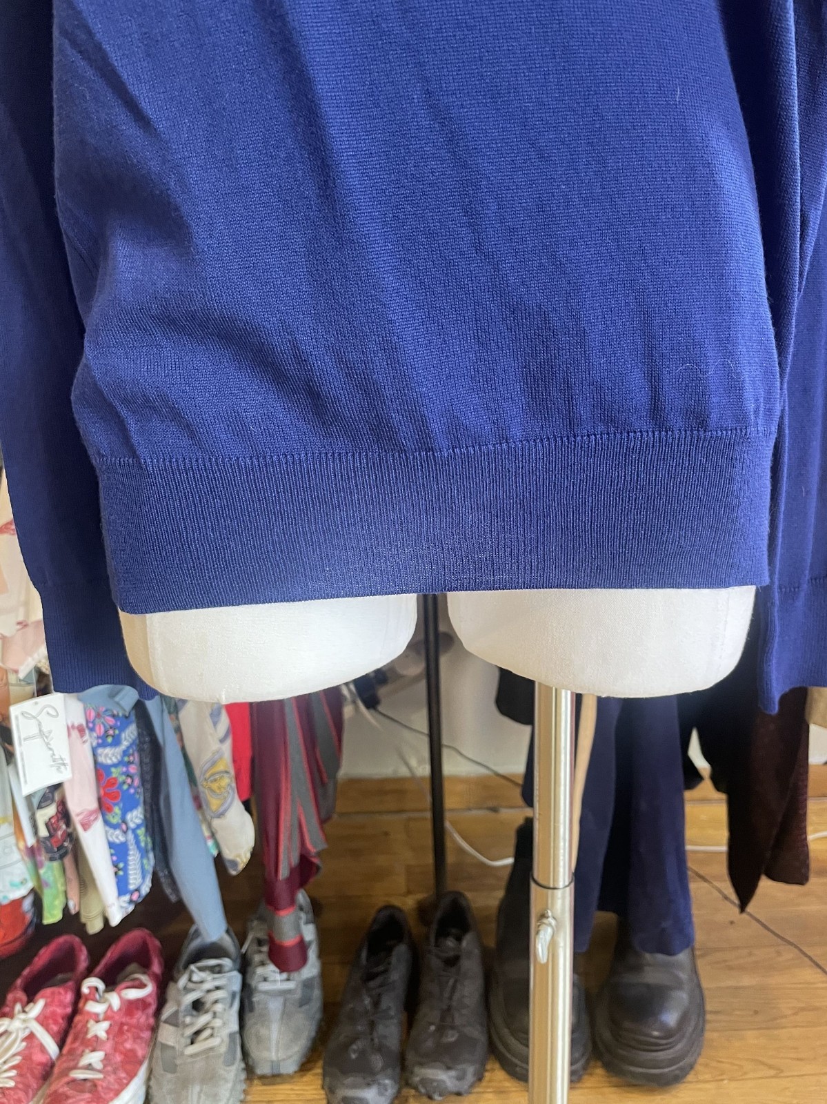 2000s Roberto Cavalli Cobalt Sweater— Small