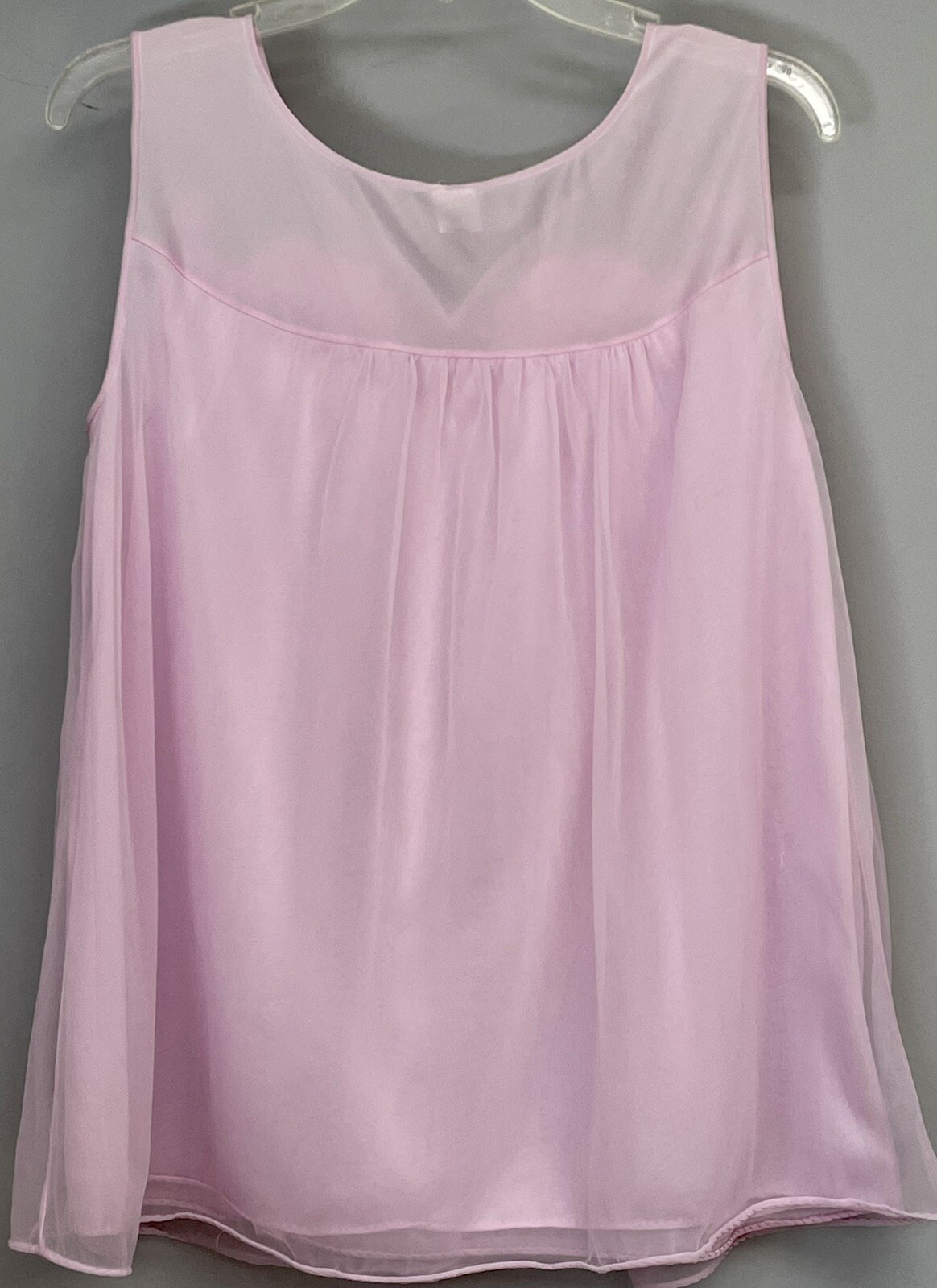 Vintage Gaymode Pennys Babydoll Nylon Chiffon Nightgown Nighty S 34 Lavender