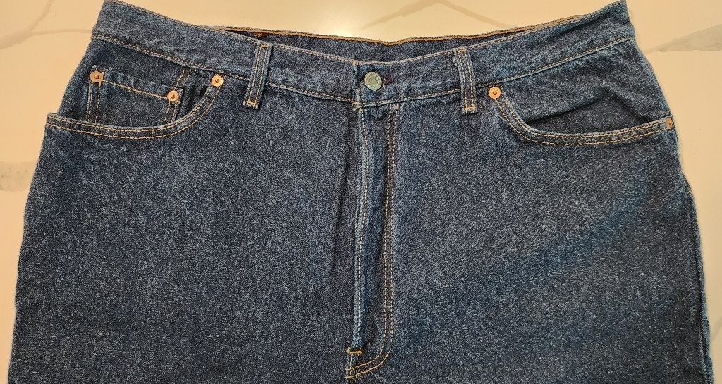 Vintage Levi’s Button Fly High Waist Jeans Made USA 501 Style Selvedge Denim 24