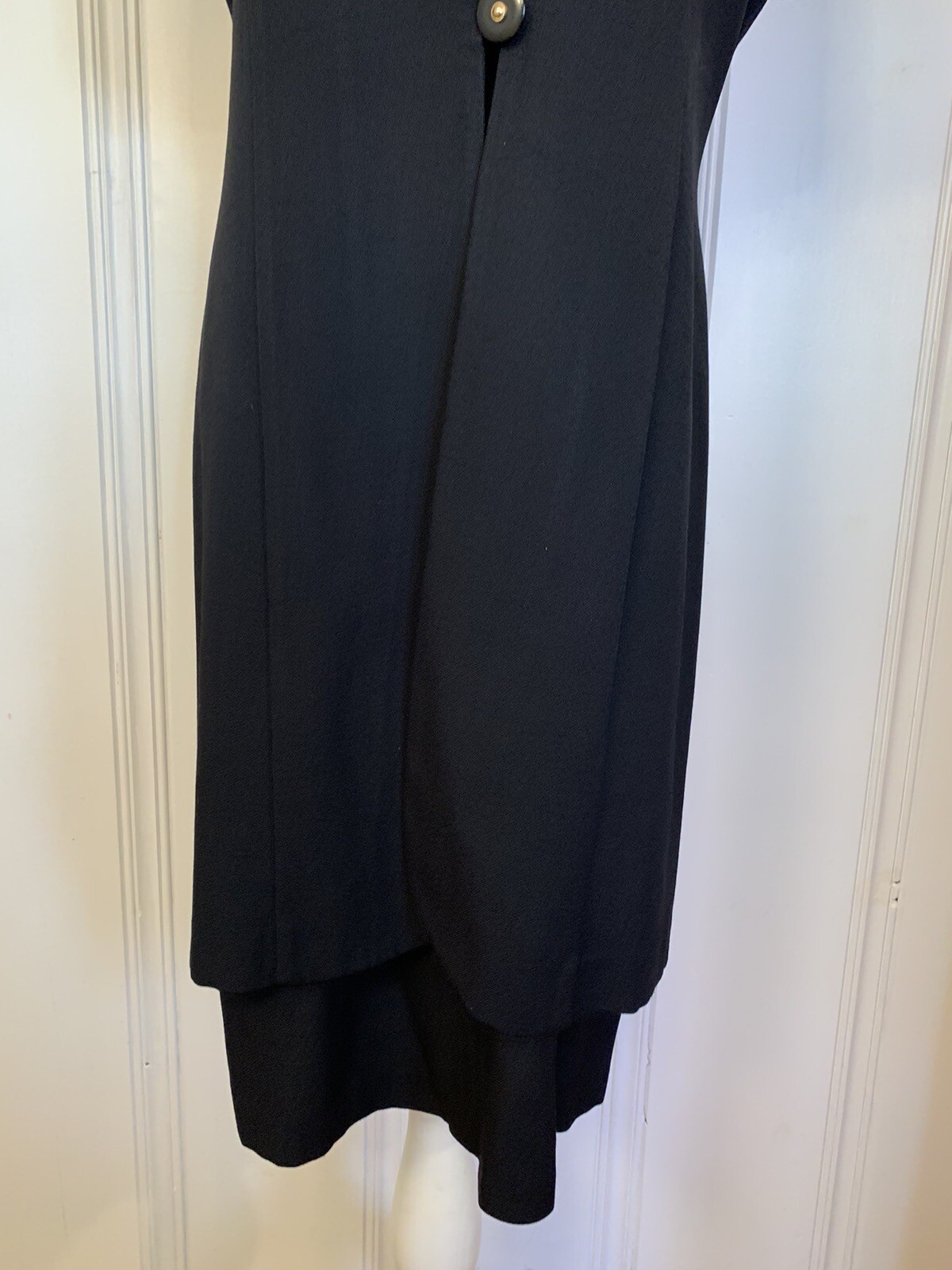 Vintage Dress Size 10 Julian Taylor New York 80s 90s Color Block Shoulder Pads