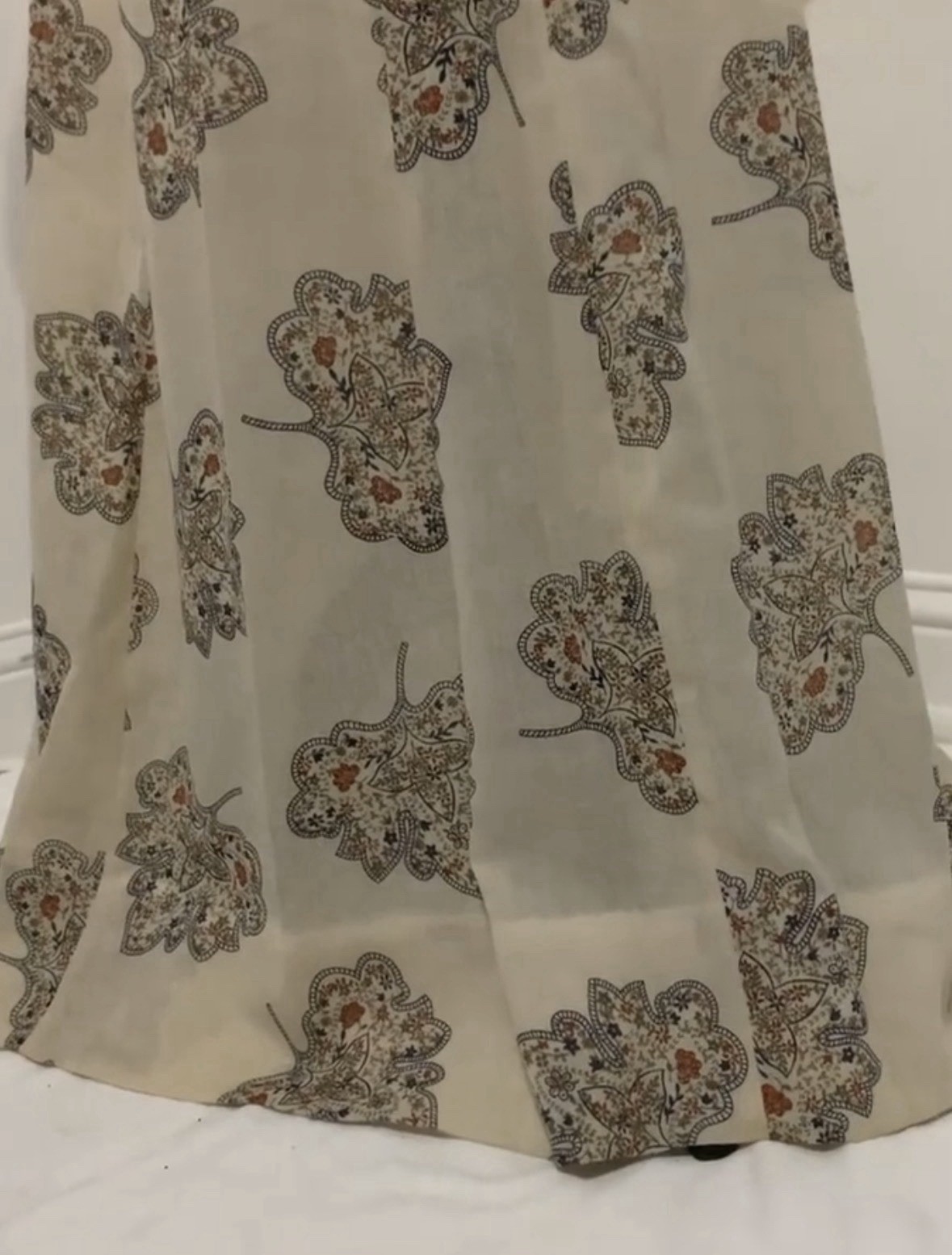 Vintage 70s Leslie Fay Floral Maxi Dress Boho Prairie Button Front