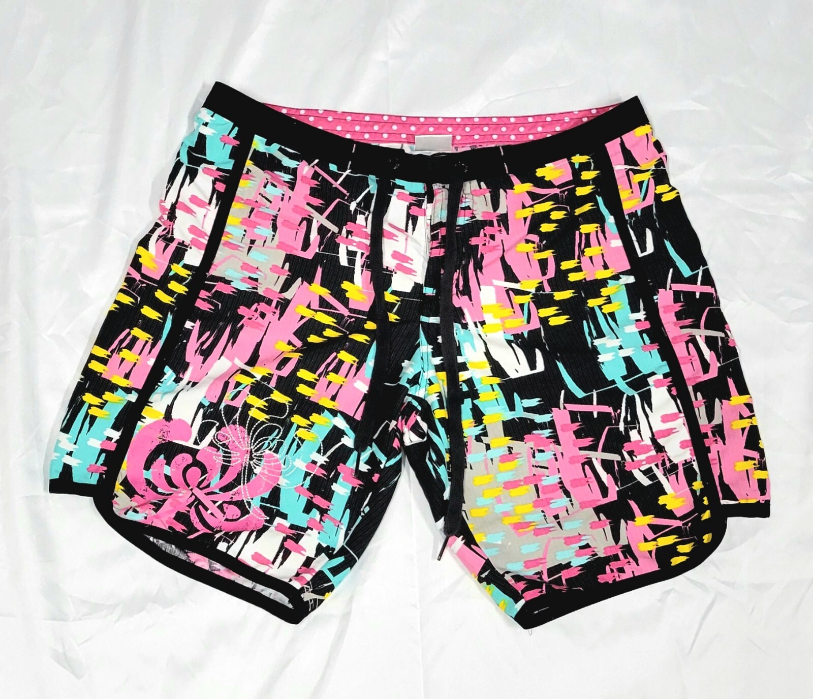 BODY GLOVE Womens Vintage 90’s Neon All Over Print Sz XS Shorts – Pre Owned NICE