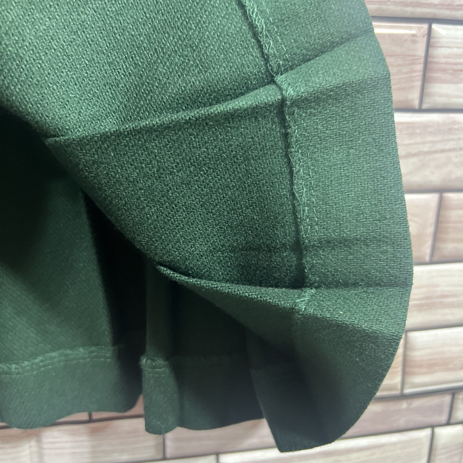 Wardrobe Maker 100% wool womens green jacket blazer pleated skirt 80s Vintage