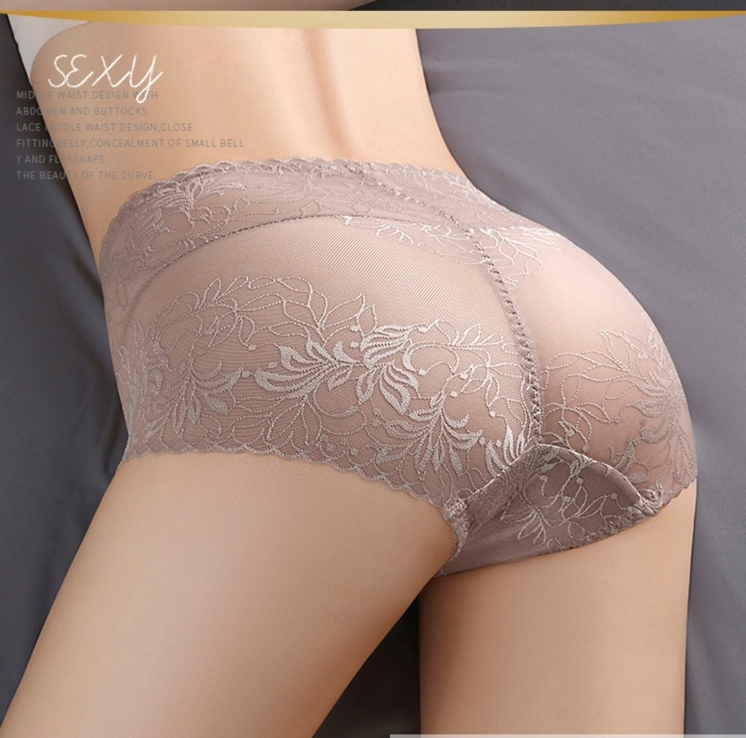 3X Women Tummy Control Panties High Waist Slimming Sexy Lace Brief Knicker L-2XL