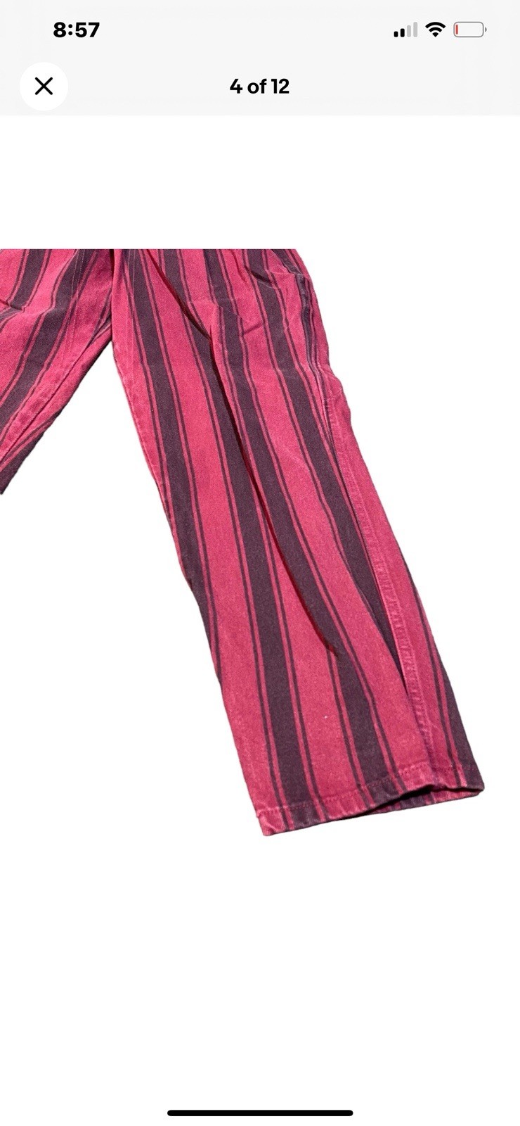 Lot of 2 Vintage RARE Marithe Francois Girbaud Striped Jeans Women’s 27”x29” USA
