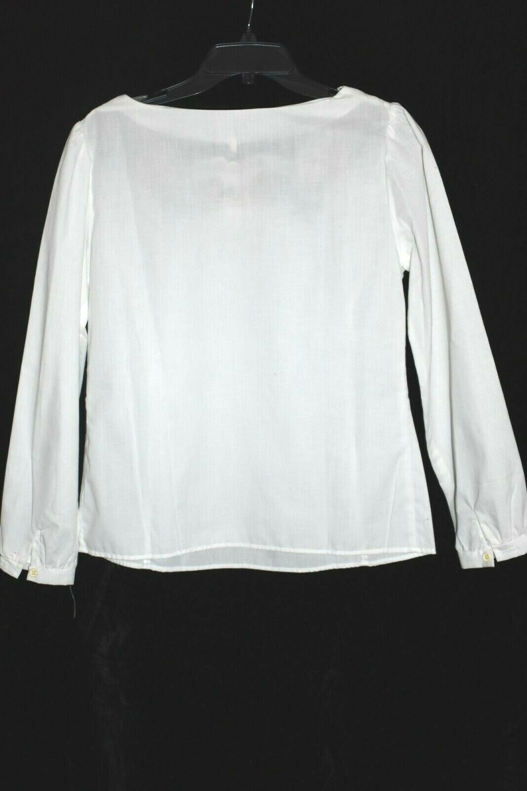 Vintage HUNGAROCOOP Hungarian Folk Embroidered Blouse sz 38 (M) UNWORN w/Tag