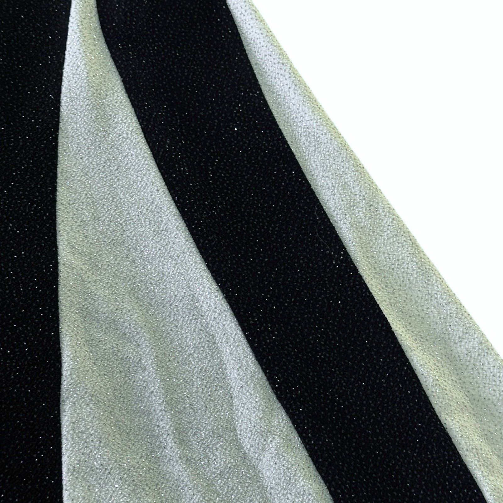 Maxi Halter Dress Women’s 10 Black White Sparkly Stretchy Cruella Vintage