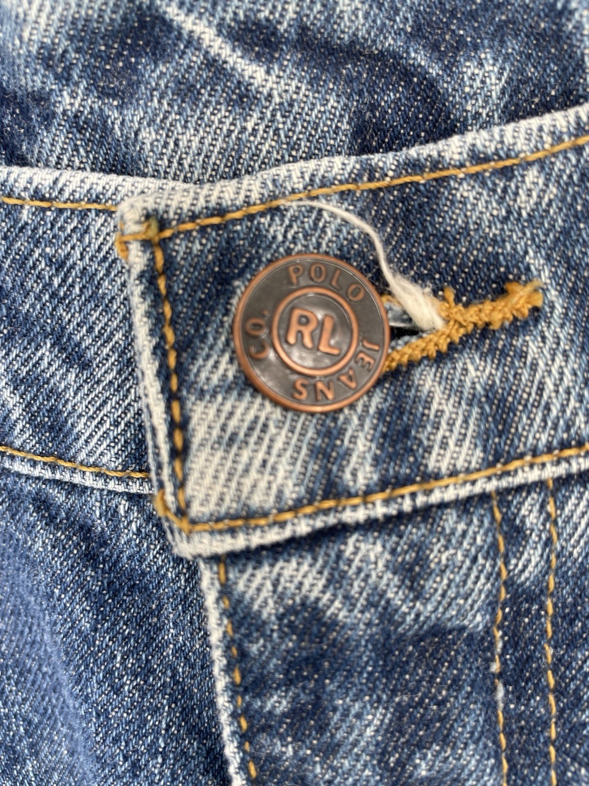 Vintage Denim Jean Y2K 2000s Ralph Lauren Preppy Womens Short Shorts Size 6