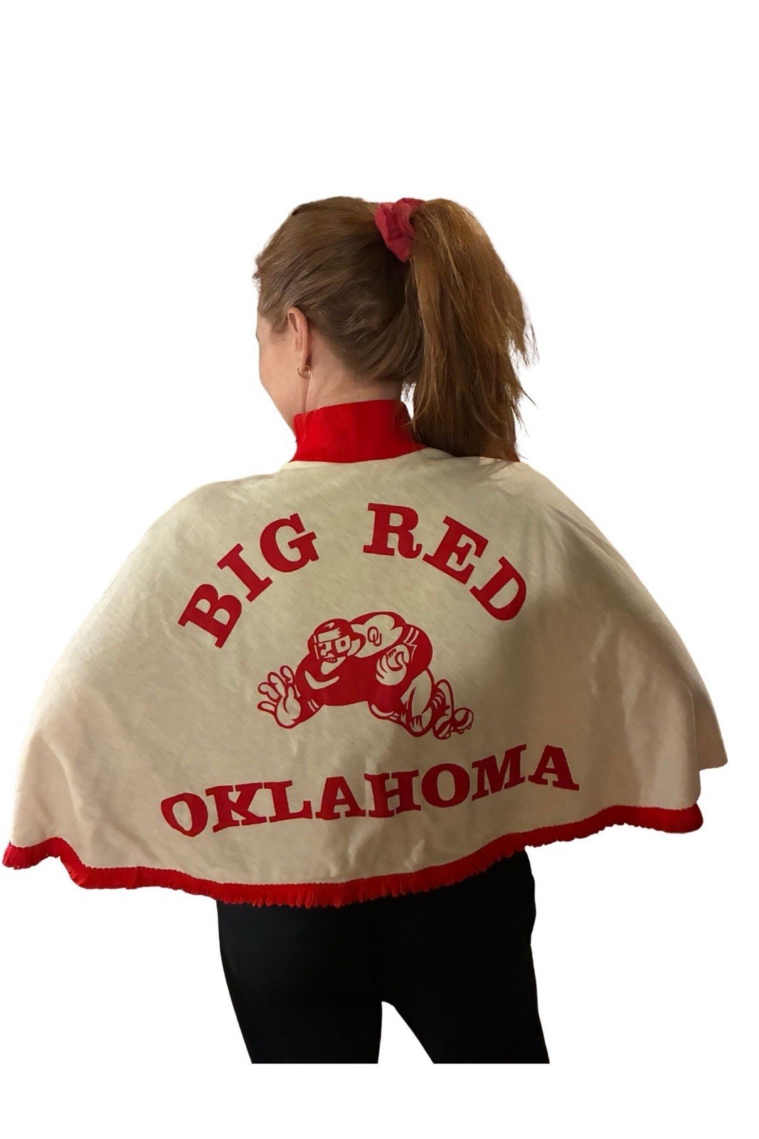 Vintage Rare 60s 70s Oklahoma Sooners Band Chearleader Top Football Big Red (F)
