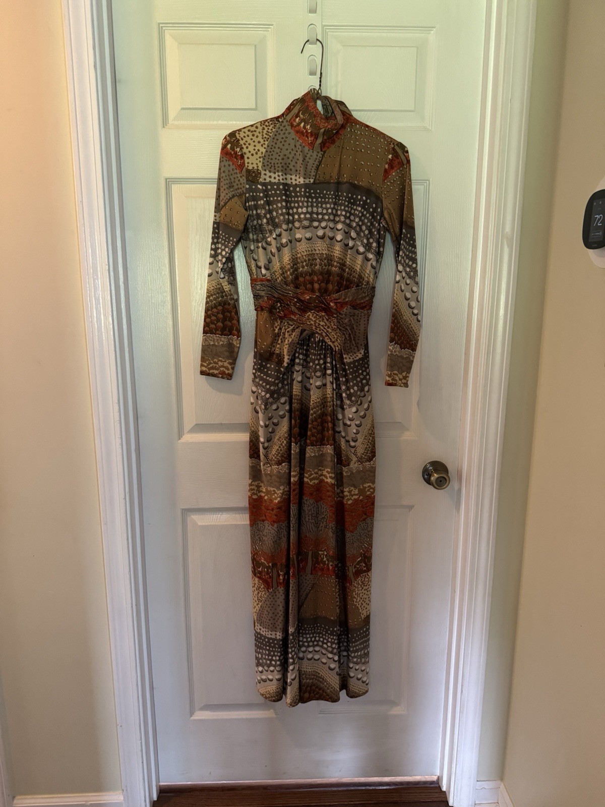 Robert-David Morton 60-70’s Psychedelic Optical Illusion Mock Neck Size 8