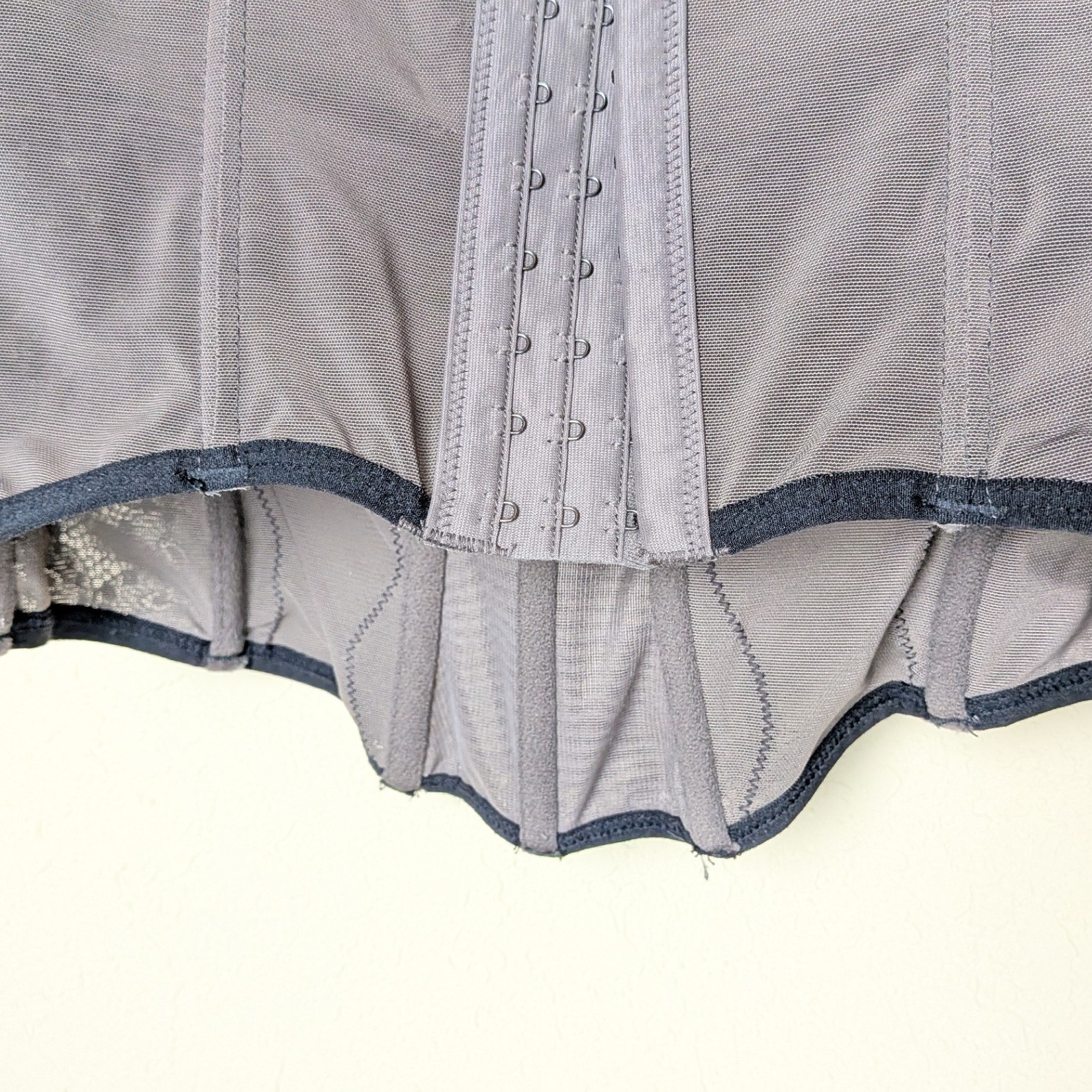Lace Bustier Corset Top Gray Sheer Lingerie Crop Tank Y2K Coquette Goth Whimsy