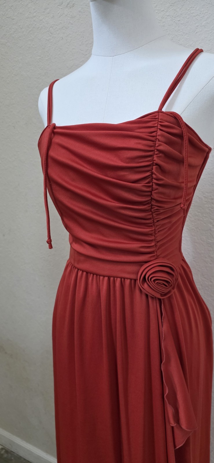 Vintage 1970s 1980s Prom Dance Disco Dress Long Formal Gown