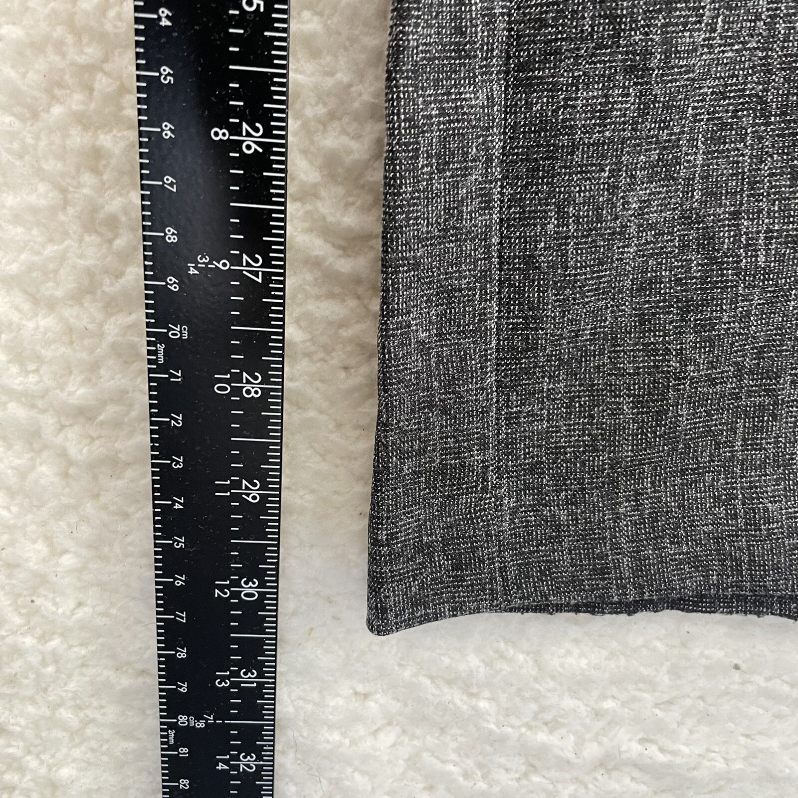 Y2K Vintage Dress Pants Trousers Slacks 8 10 28 29 Grey Bootcut Flare Mid Rise