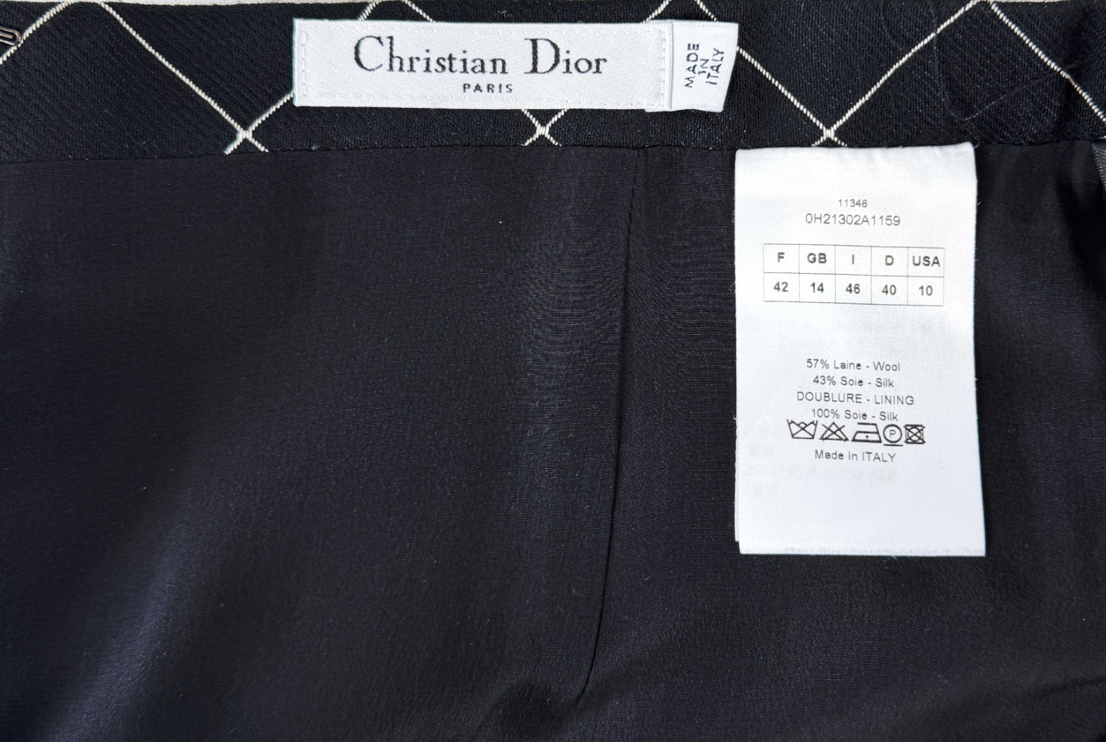 NWOT Vintage CHRISTIAN DIOR 2010 By John Galliano Set Checker Skirt 10 Vest 12