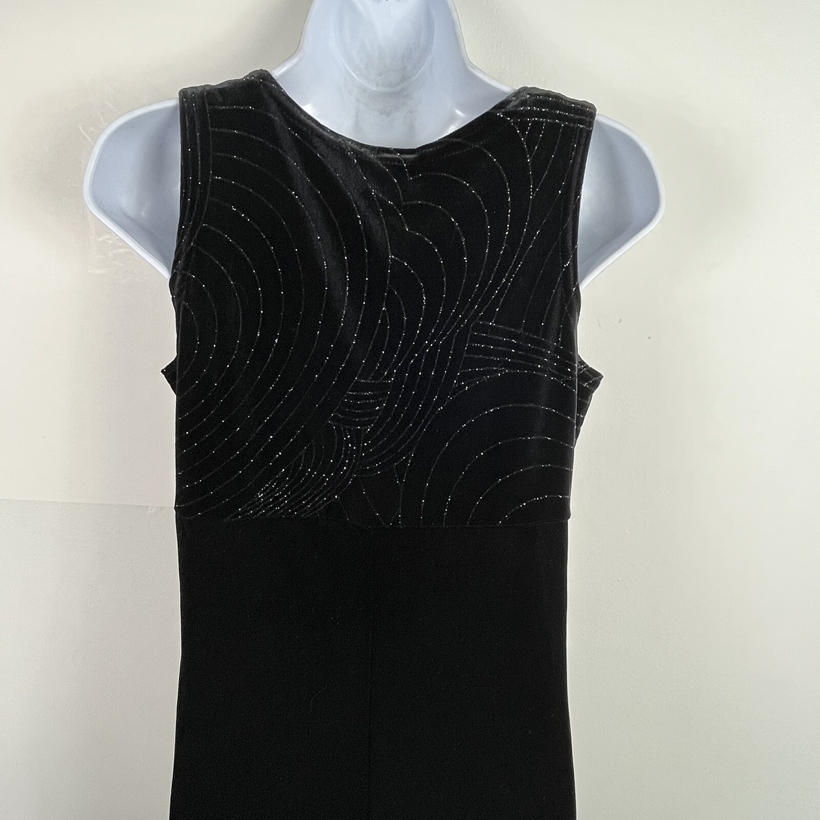 K Studio Beaded Jacket Dress Sz 8 Black Evening Elegance Formal VINTAGE NEW