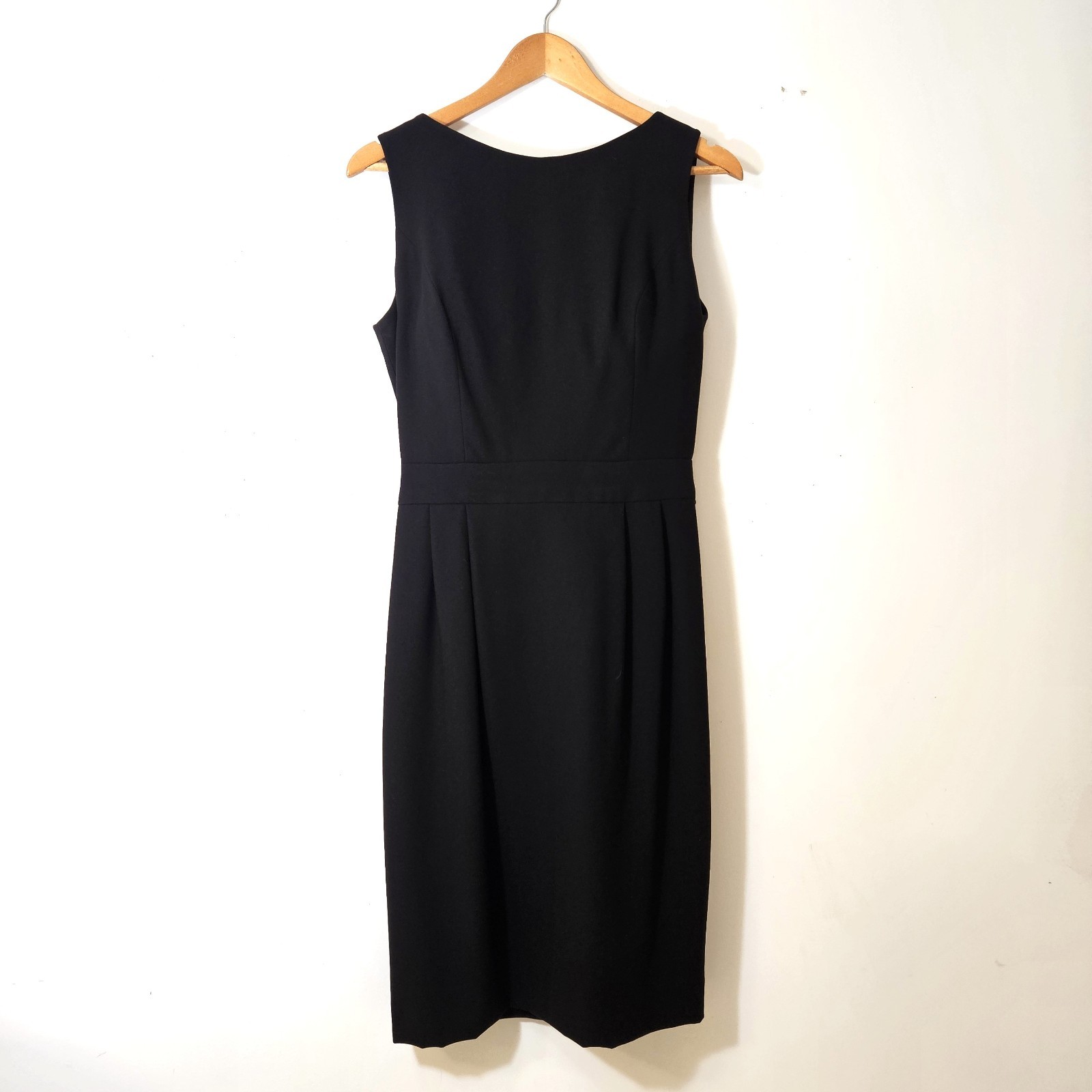 Rickie Freeman for Teri Jon Black Crepe Sheath Dress – Size 8