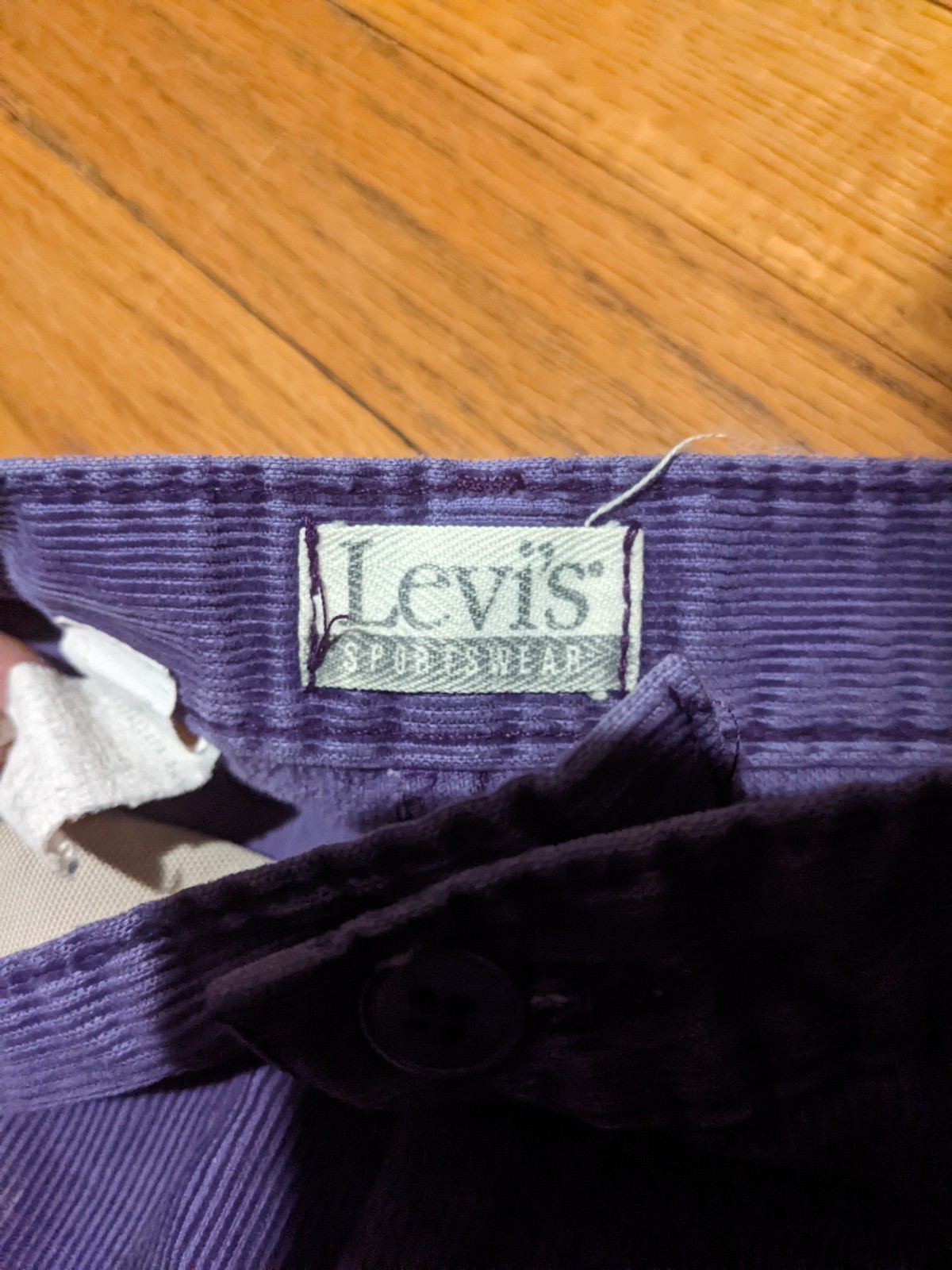Vintage 80s Levis Faded Purple Corduroy Women’s Pants sz 12 Pre Owned
