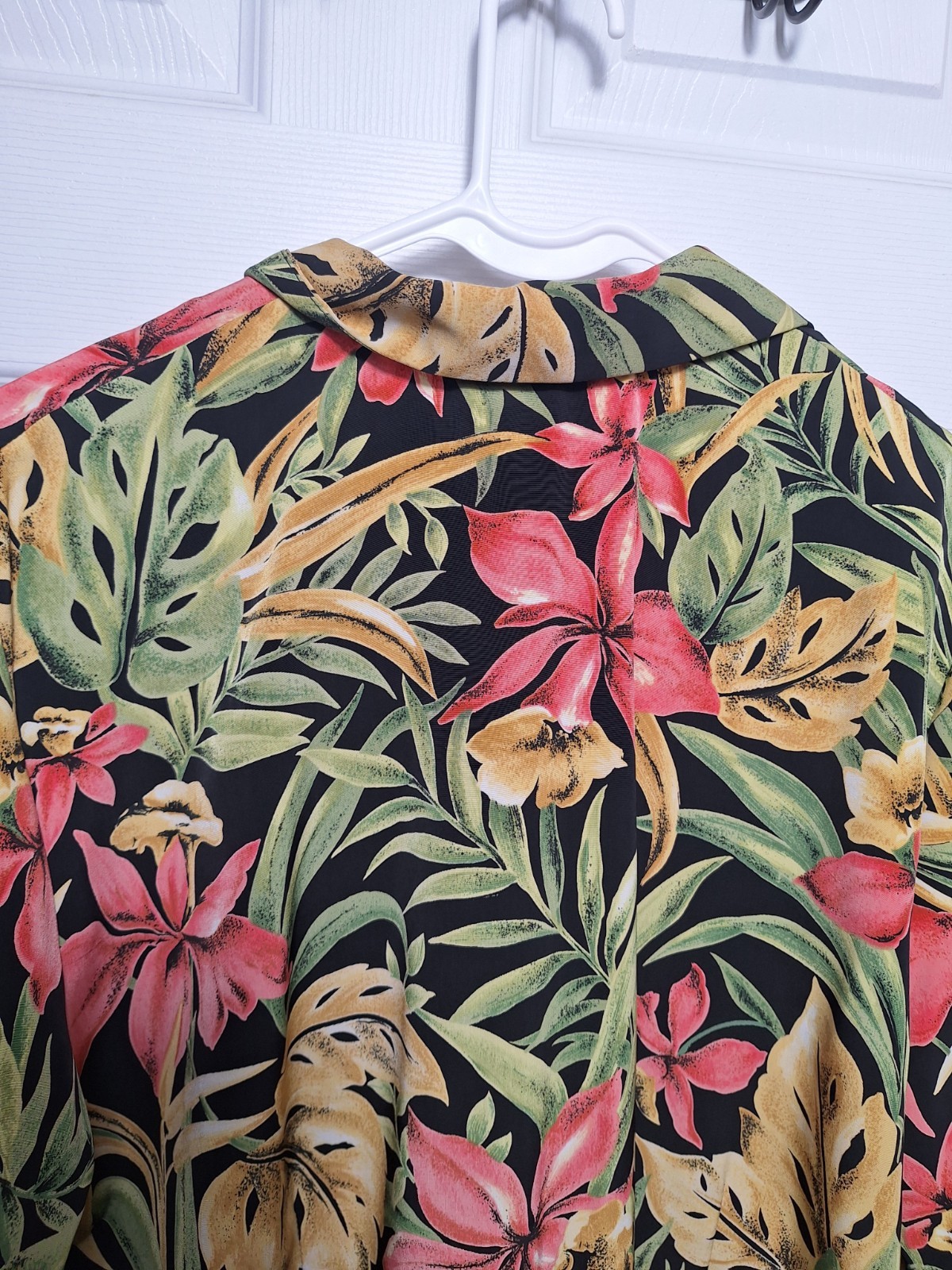 Pendleton Button Down Tall 12 Womens Short Sleeve Shirt Tropical Floral Vintage