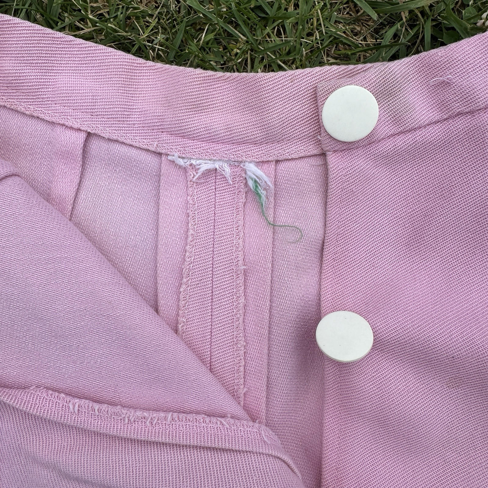 Vintage 1960s Pink Asymmetrical Skort Shorts Women’s XS S 25 26 Waist