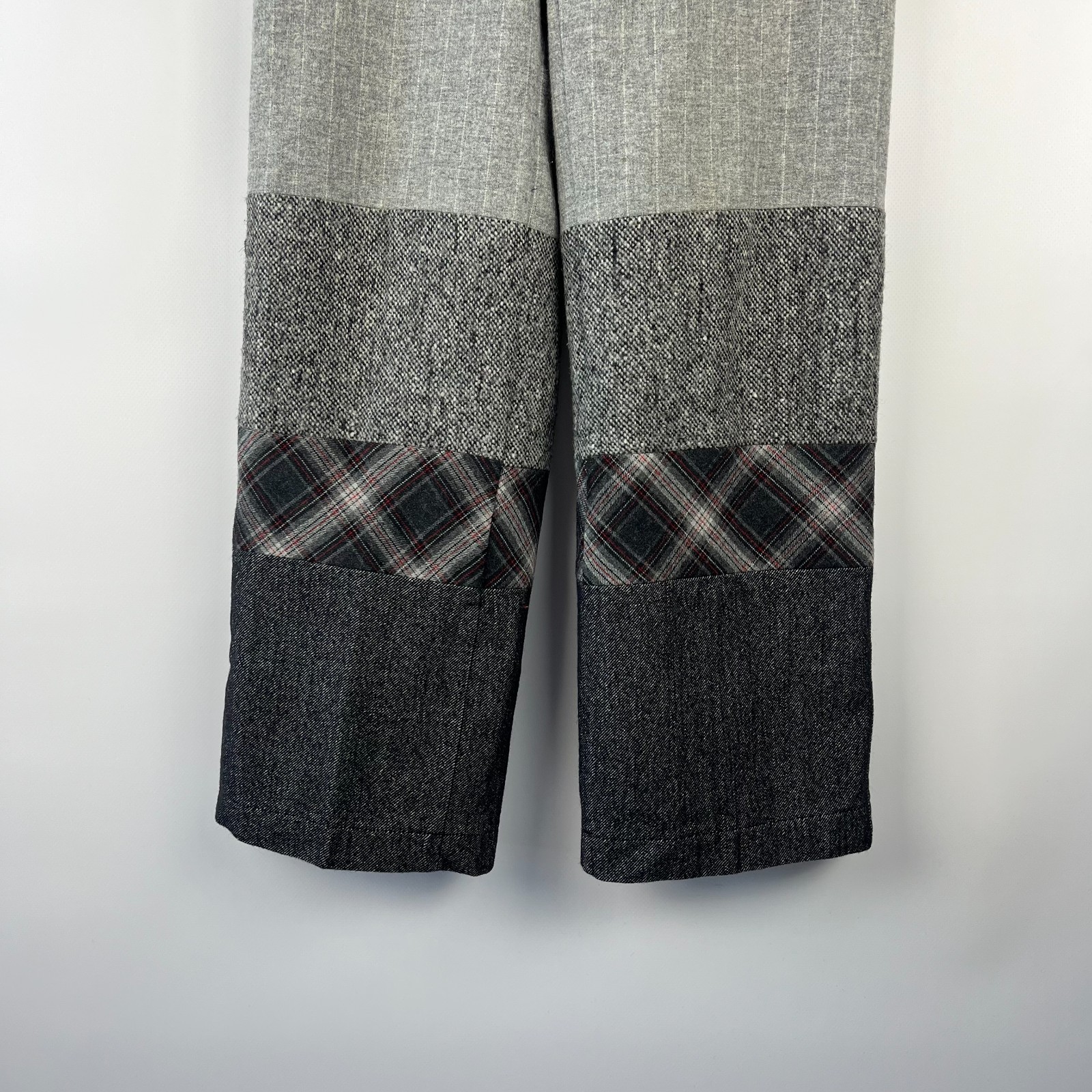 Vintage Miss Sixty Patchwork Wool Pants Archive Avant-Garde Italy Y2K Size 31