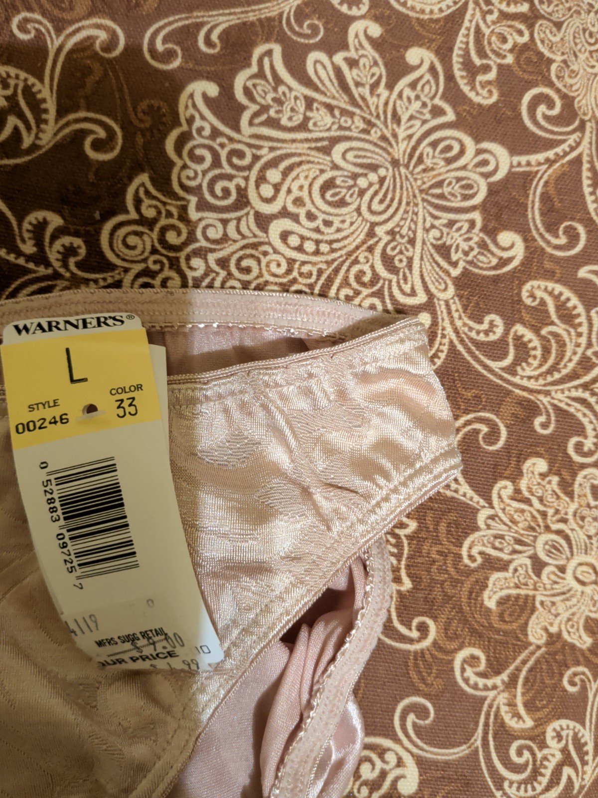 Vintage Warner’s Satin Bikini Panties Size Large