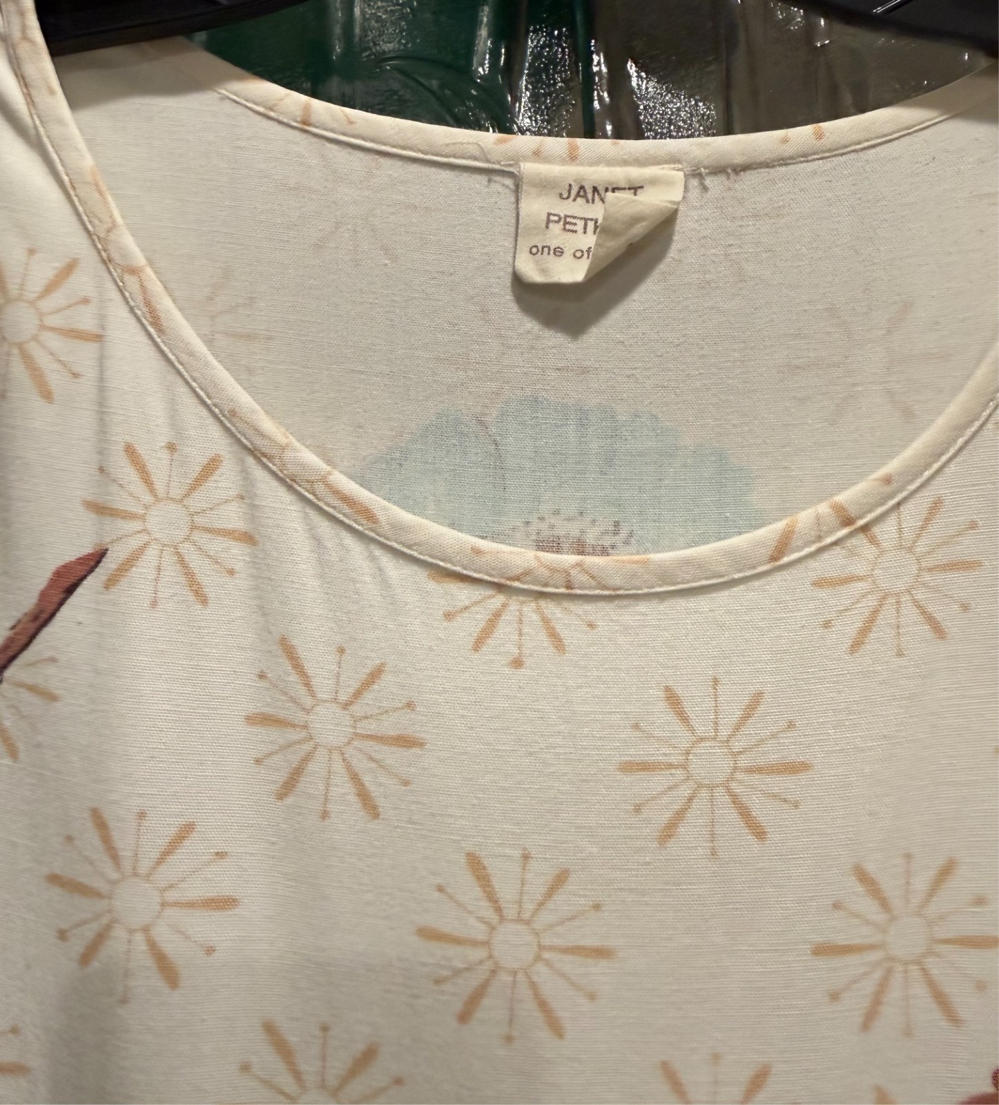 Art Wear One of A Kind Dress Size S/M From Vintage Tablecloths