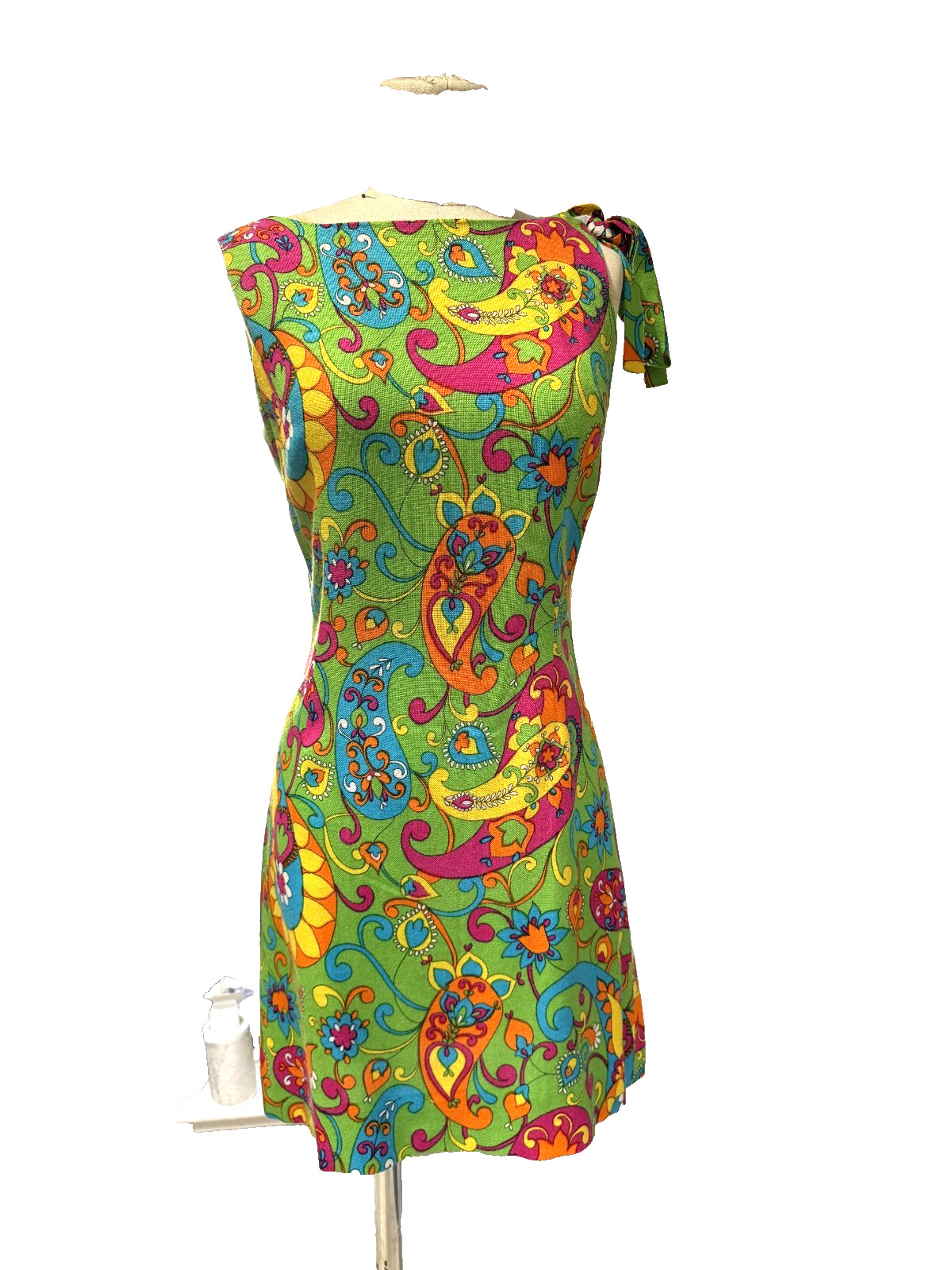 Vintage 1960-70’s Psychedelic Paisley Mini Dress