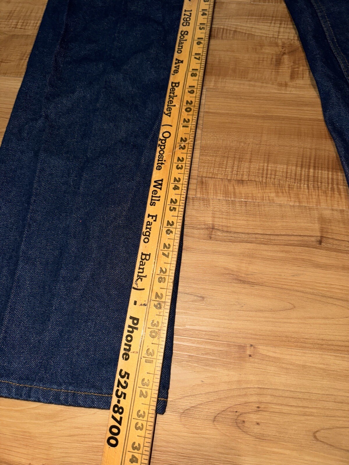 VTG 70’s Levi’s 25035 0214 Orange Tab Jeans Size 12 Talon 42 Zipper Dark! USA