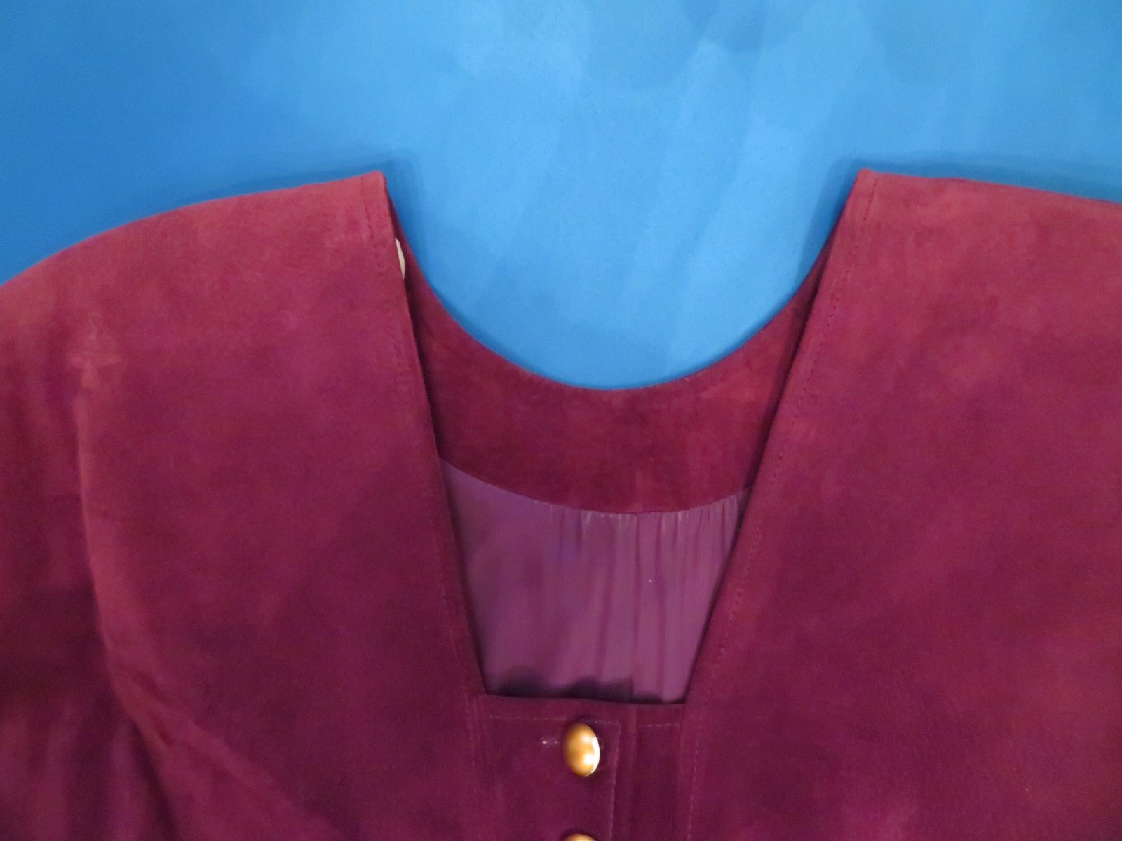 VINTAGE 1980s liz claiborne DRESSES Purple Suede Dress. Misses Size 8. RN 52002.