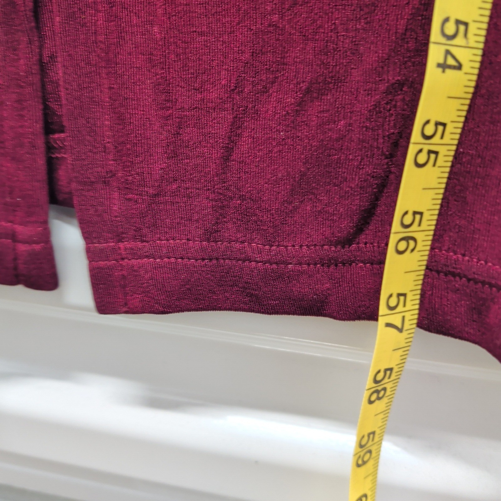 Vintage 90s Slinky Maxi Dress Size 12 Women Burgundy Plum Sleeveless Made in USA