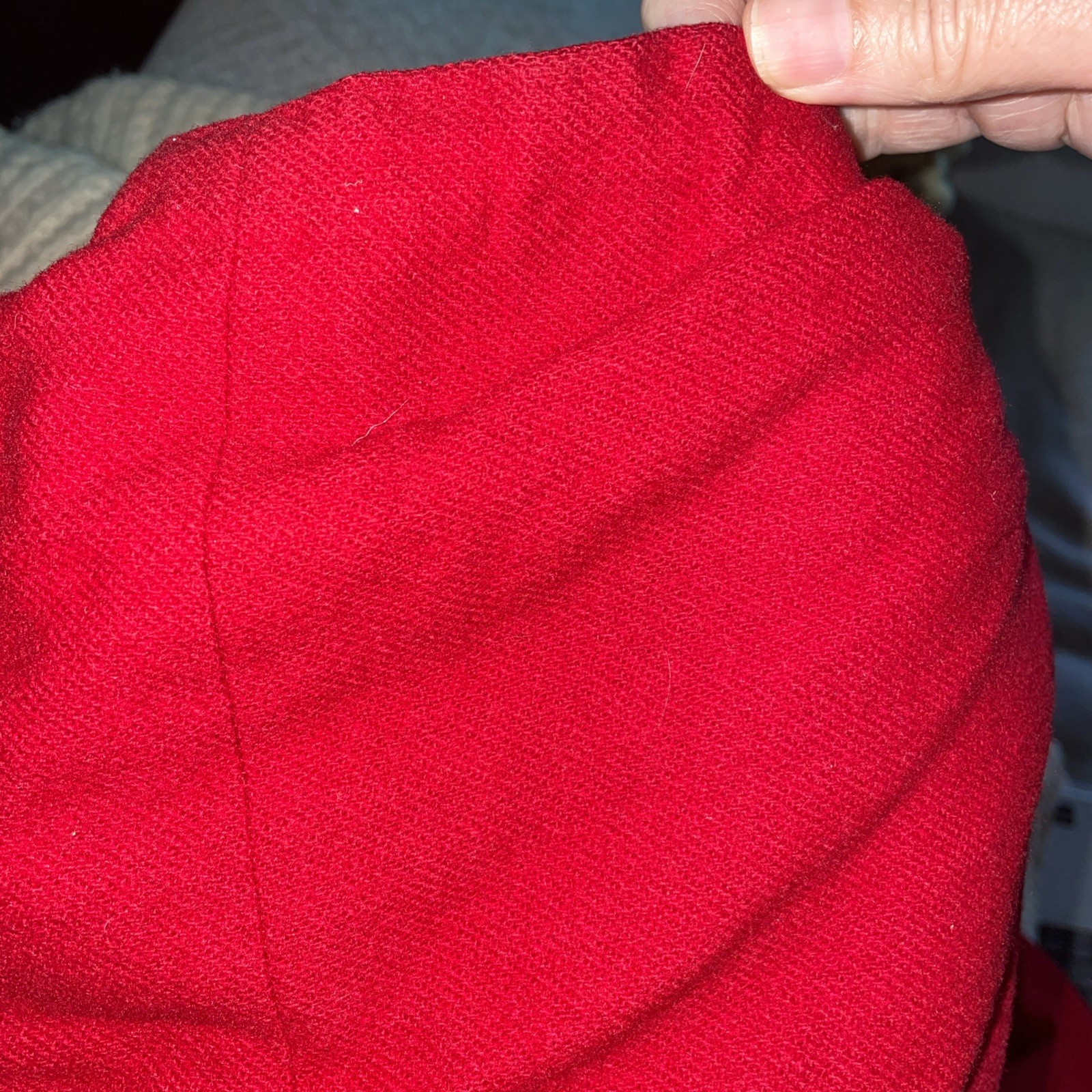 ANTIQUE 1920’S RED RIDING HOOD COSTUME CAPE Wool W Pumpkin Hood