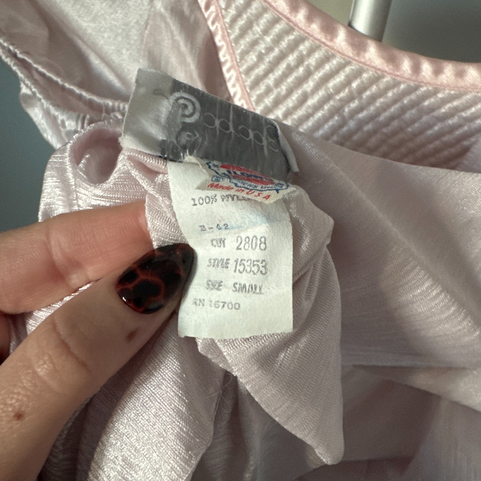 Vintage 1970s Barad & Co Babydoll Nightgown Small USA Puffed Sleeves Nightie