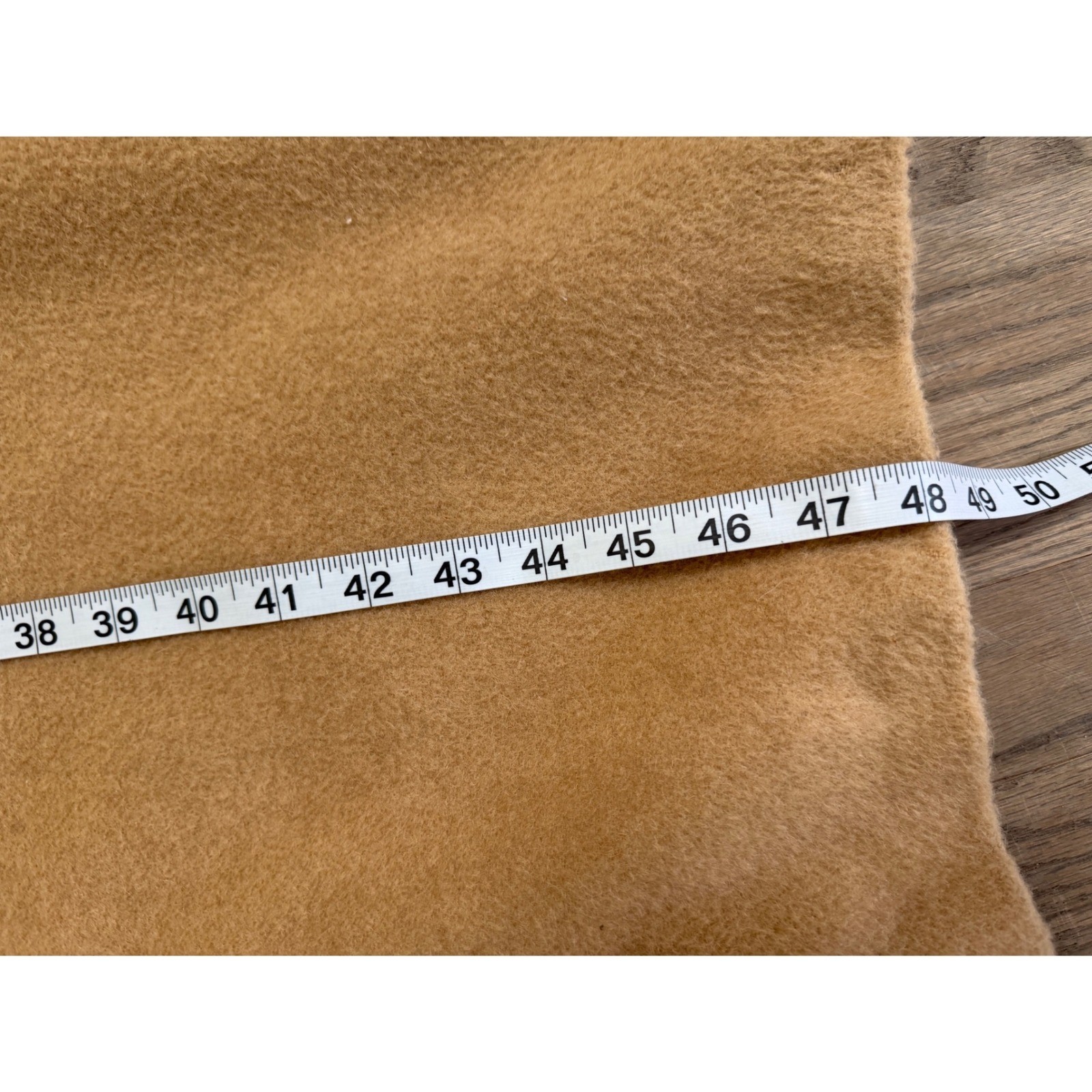 Vintage 100% Camel Hair Double Breasted Coat Womens Belted Long Tan Winter Coat