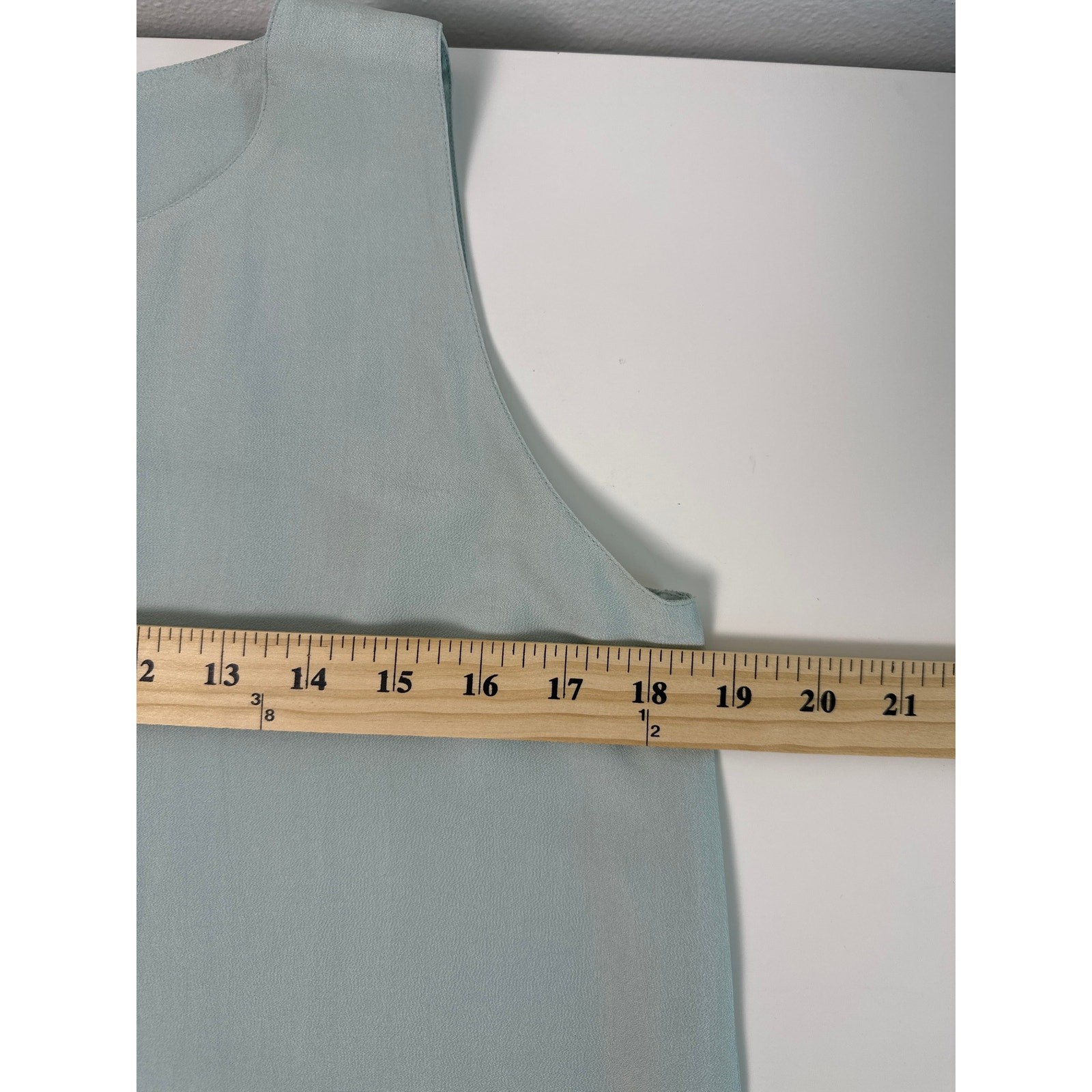 Vtg Adrienne Vittadini 100% Silk 2-Piece Tank & Shorts Set Seafoam | Sz S/M/L