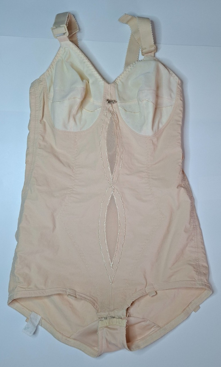 Vintage Full Torso Shapewear Girdle Shoulder Straps No Size See Measurements