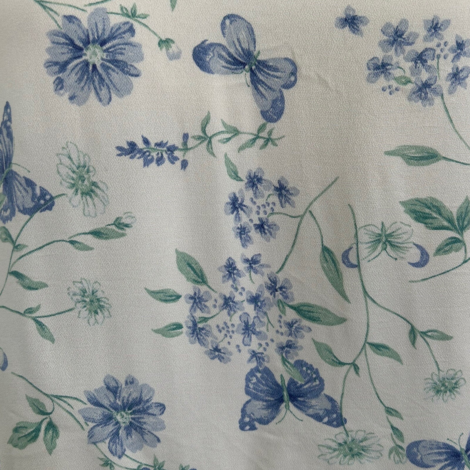 Vintage 90s Butterfly Floral Blouse