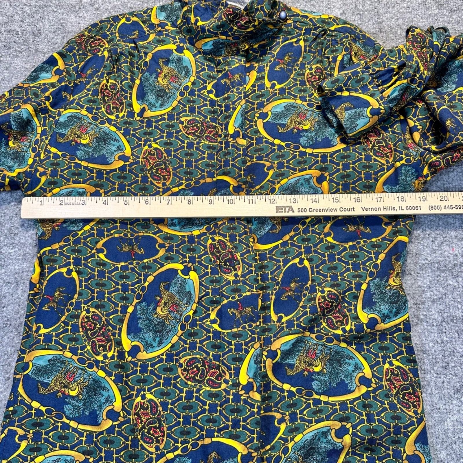 Sophisticates by Pendleton Skirt Set Women 6 Blue Equestrian Western Vintage