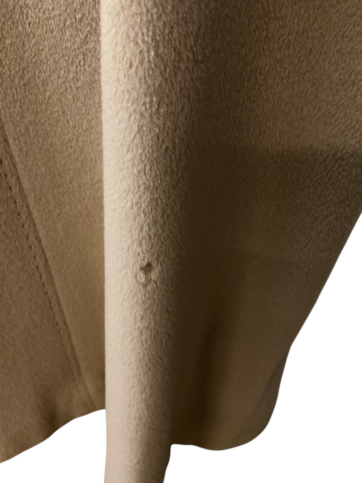 Women’s 80’s Vintage Classic Camel hued coat in wool and cashmere | Size EU 38