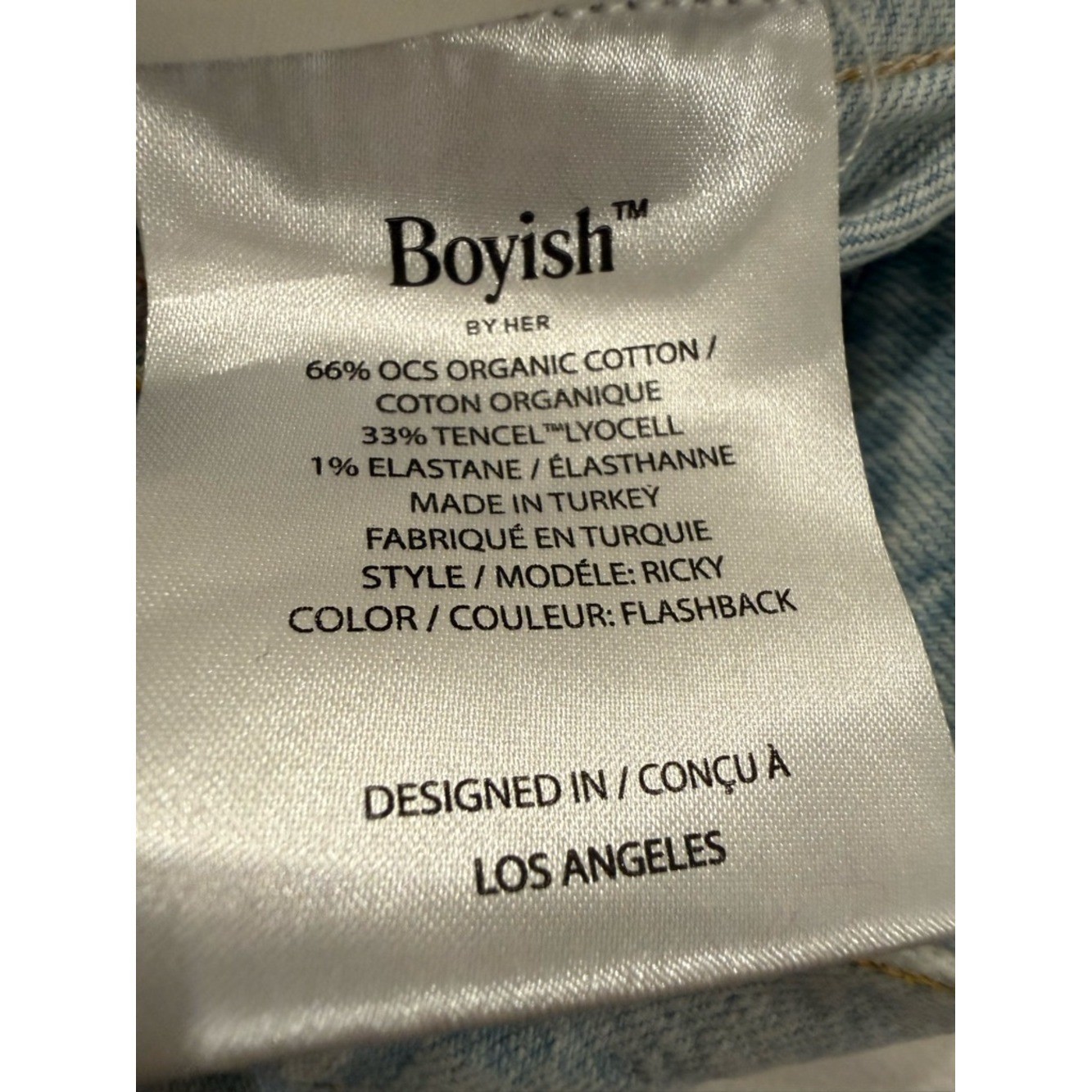 BOYISH The Ricky Peace Jeans in Flashback Wash size 24 High Rise Flare