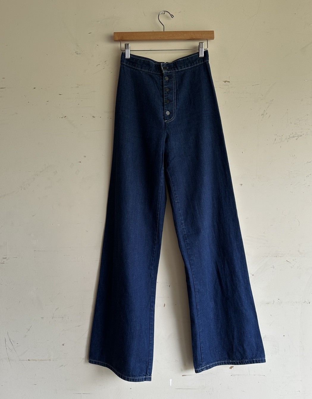 1970s Levi’s Nautical Lace up Sailor Style Bell Bottoms Vintage 70s does 40s